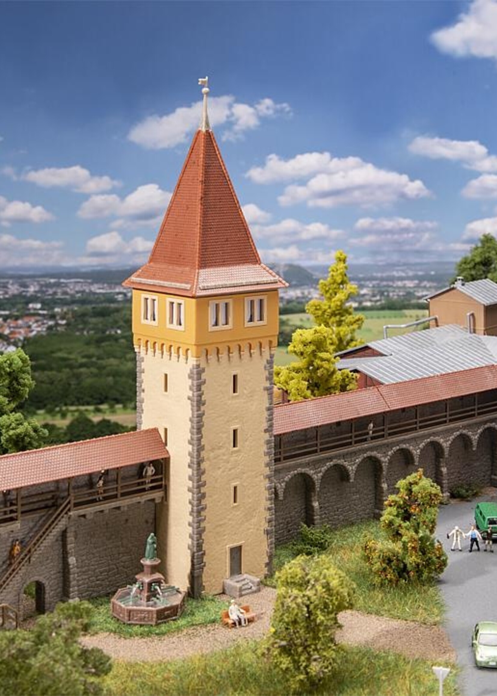 FALLER 232200 1/160 SET OUDE STADSMUUR MET STADTOREN (1/23) *