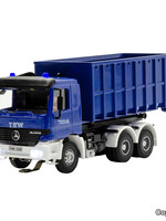 VIESSMANN VIESSMANN 8070 H0 THW MB ACTROS 3-achs mit Abrollcontainer undRundumleuchten, Basis, Funktionsmodell