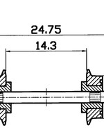 ROCO Roco 40189 Radsatz 7,5mm isoliert     (F.