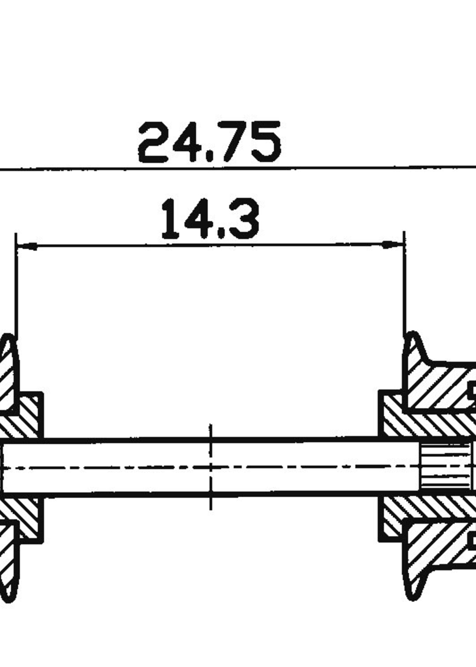 ROCO Roco 40189 Radsatz 7,5mm isoliert     (F.