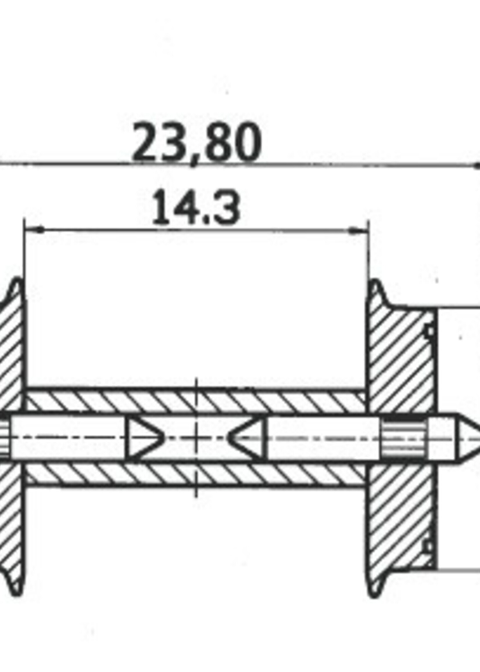 ROCO Roco 40193 Radsatz 11mm get.Achse   1 Paa