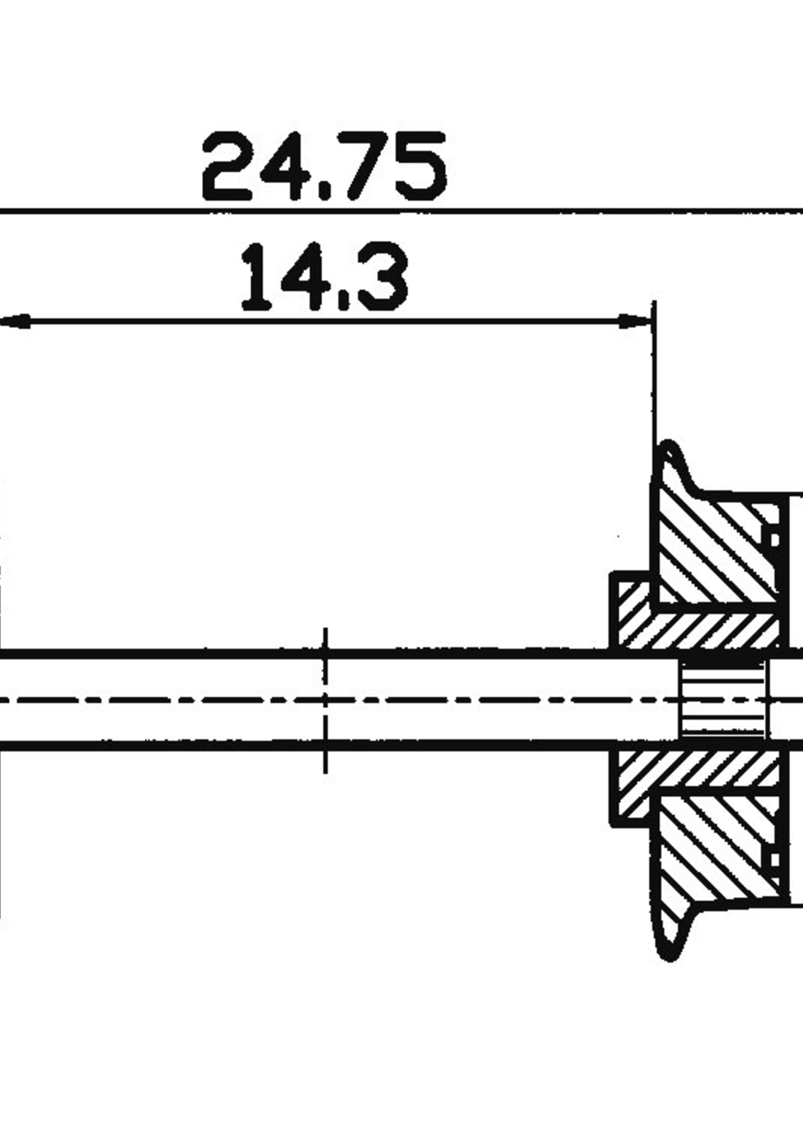 ROCO Roco 40194 Radsatz eins.isol. 9mm    1 Pa