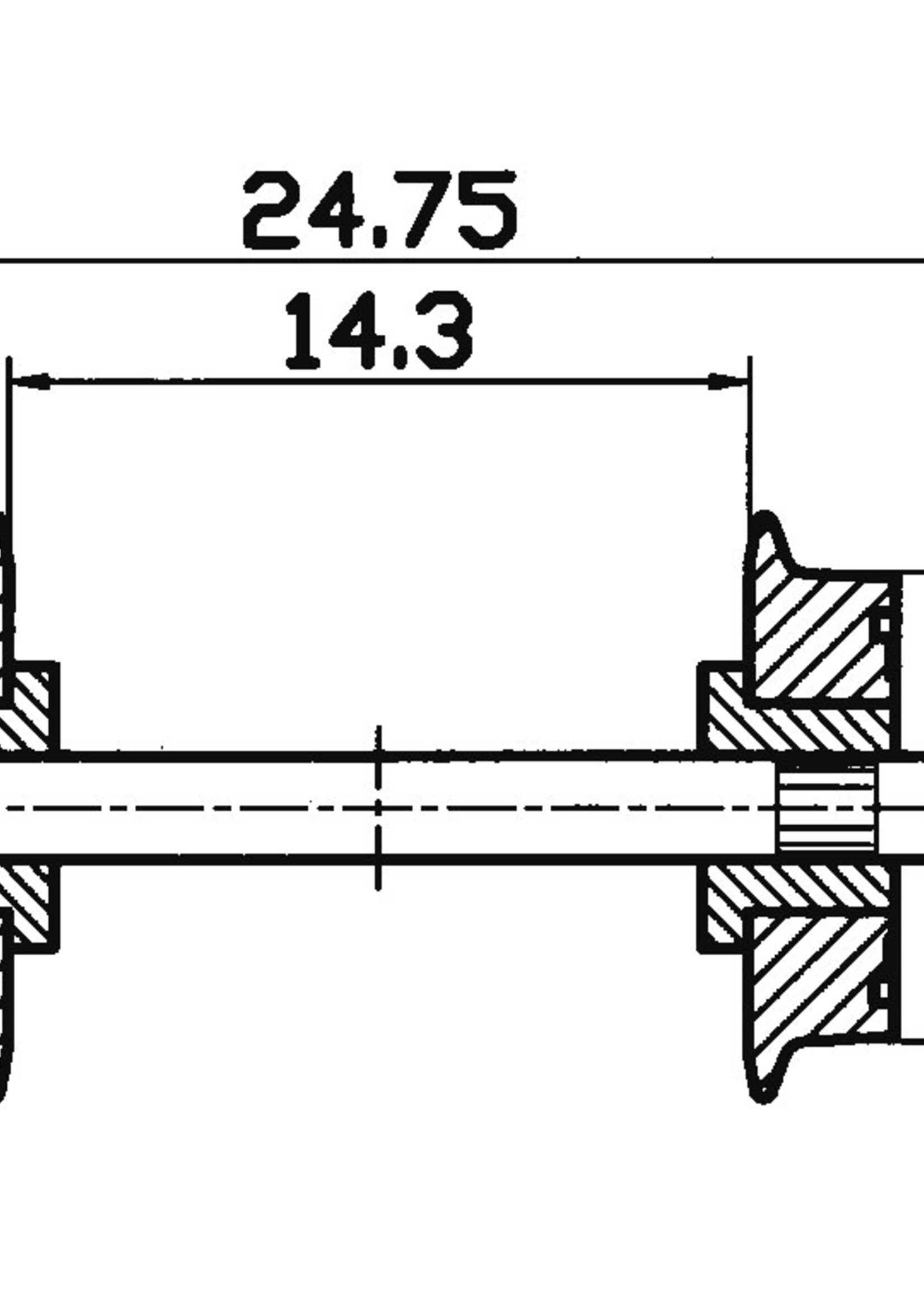 ROCO Roco 40197 Radsatz 2fach isoliert 9mm 1 P