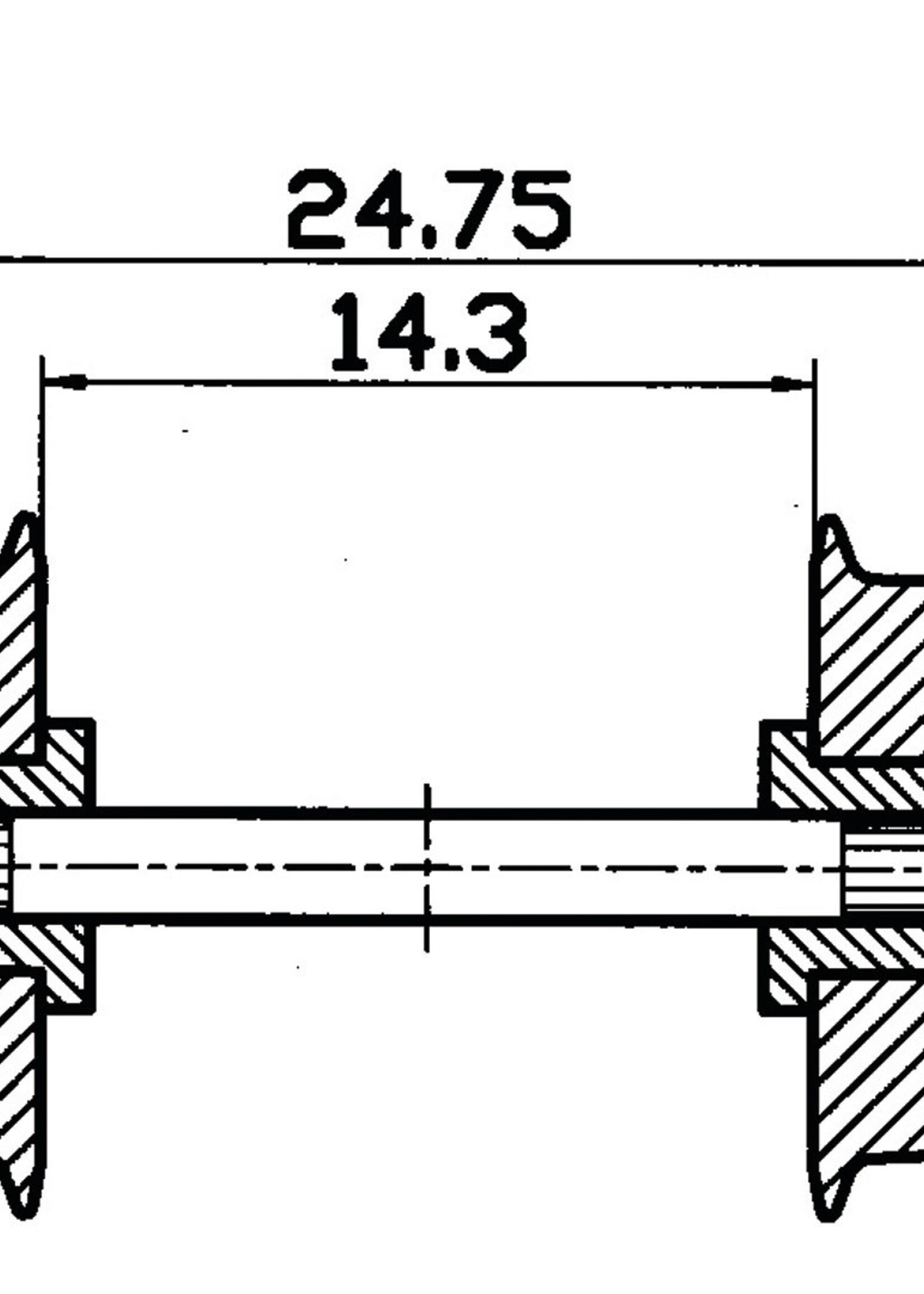 ROCO Roco 40199 Radsatz 2fachisol. 11mm    1 P