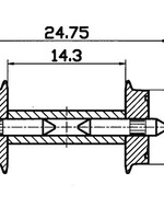 ROCO Roco 40191 Radsatz 9mm get. Achse    1 Pa