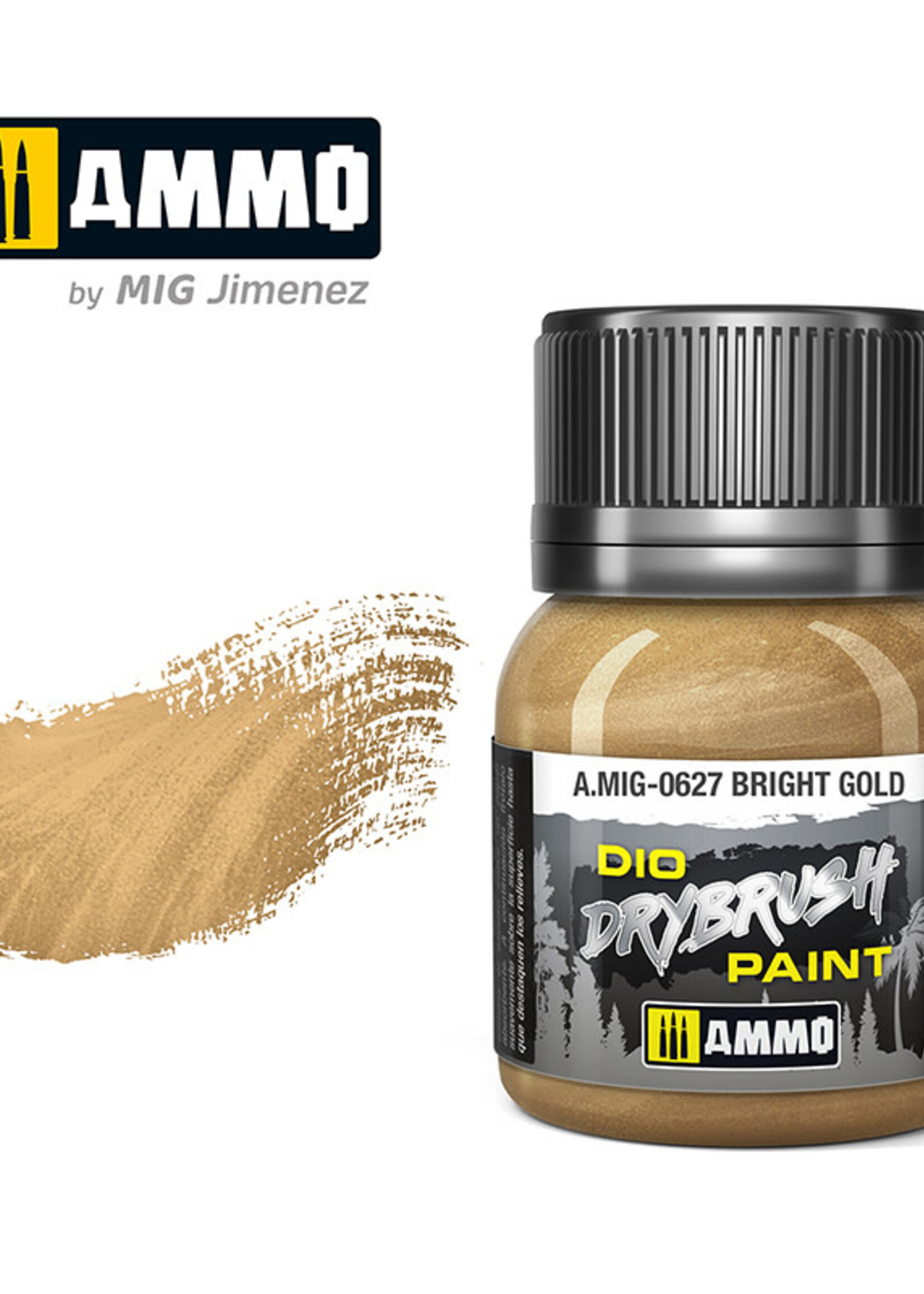 AMMO MIG AMMO MIG 0627 DRYBRUSH BRIGHT GOLD JAR 40ML