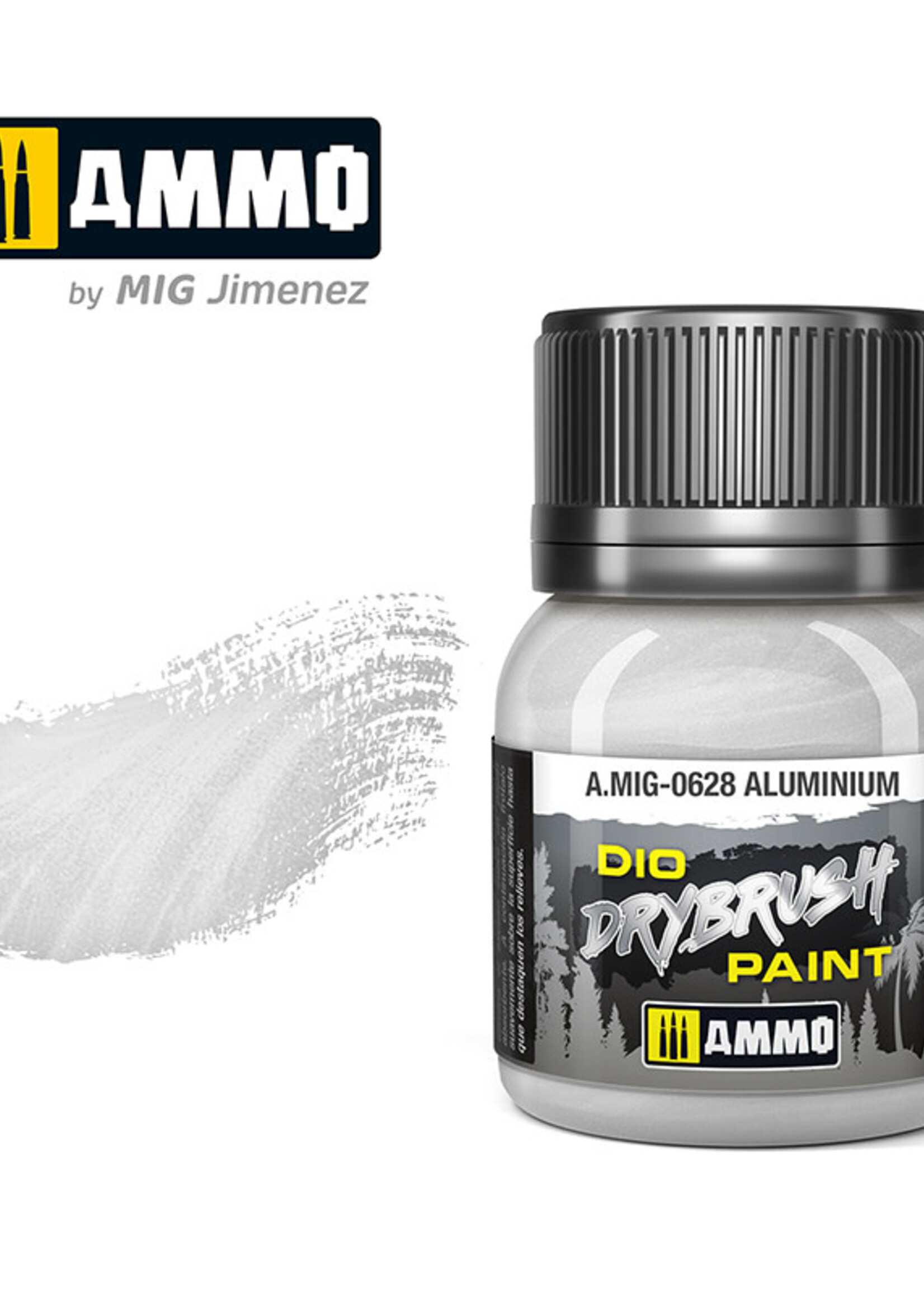 AMMO MIG AMMO MIG 0628 DRYBRUSH ALUMINIUM JAR 40ML