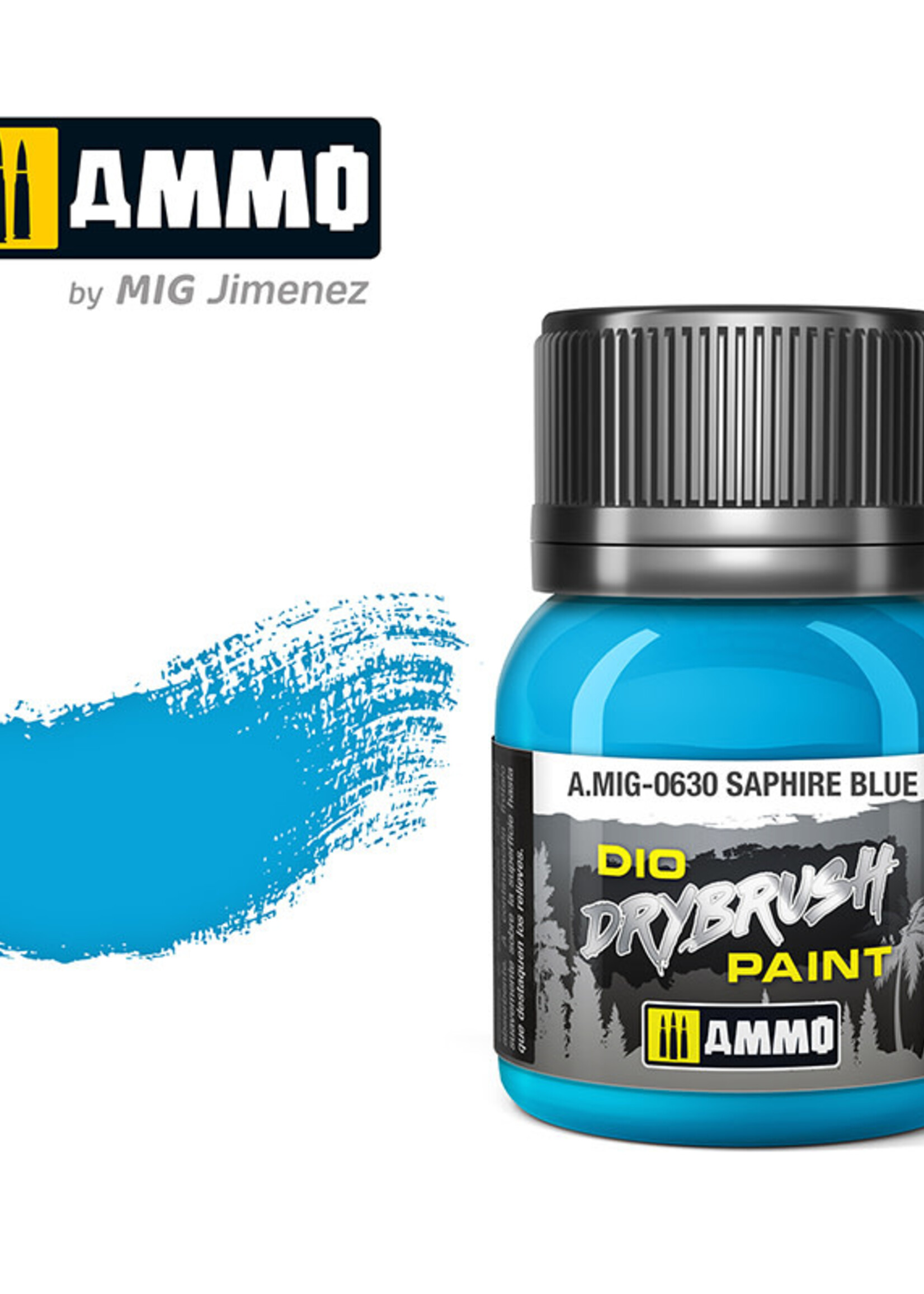 AMMO MIG AMMO MIG 0630 DRYBRUSH SAPHIRE BLUE JAR 40ML