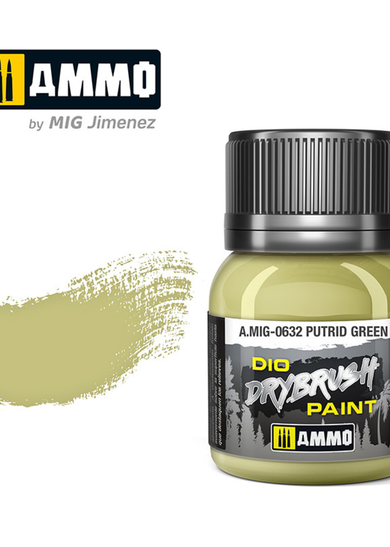 AMMO MIG AMMO MIG 0632 DRYBRUSH PUTRID GREEN JAR 40ML