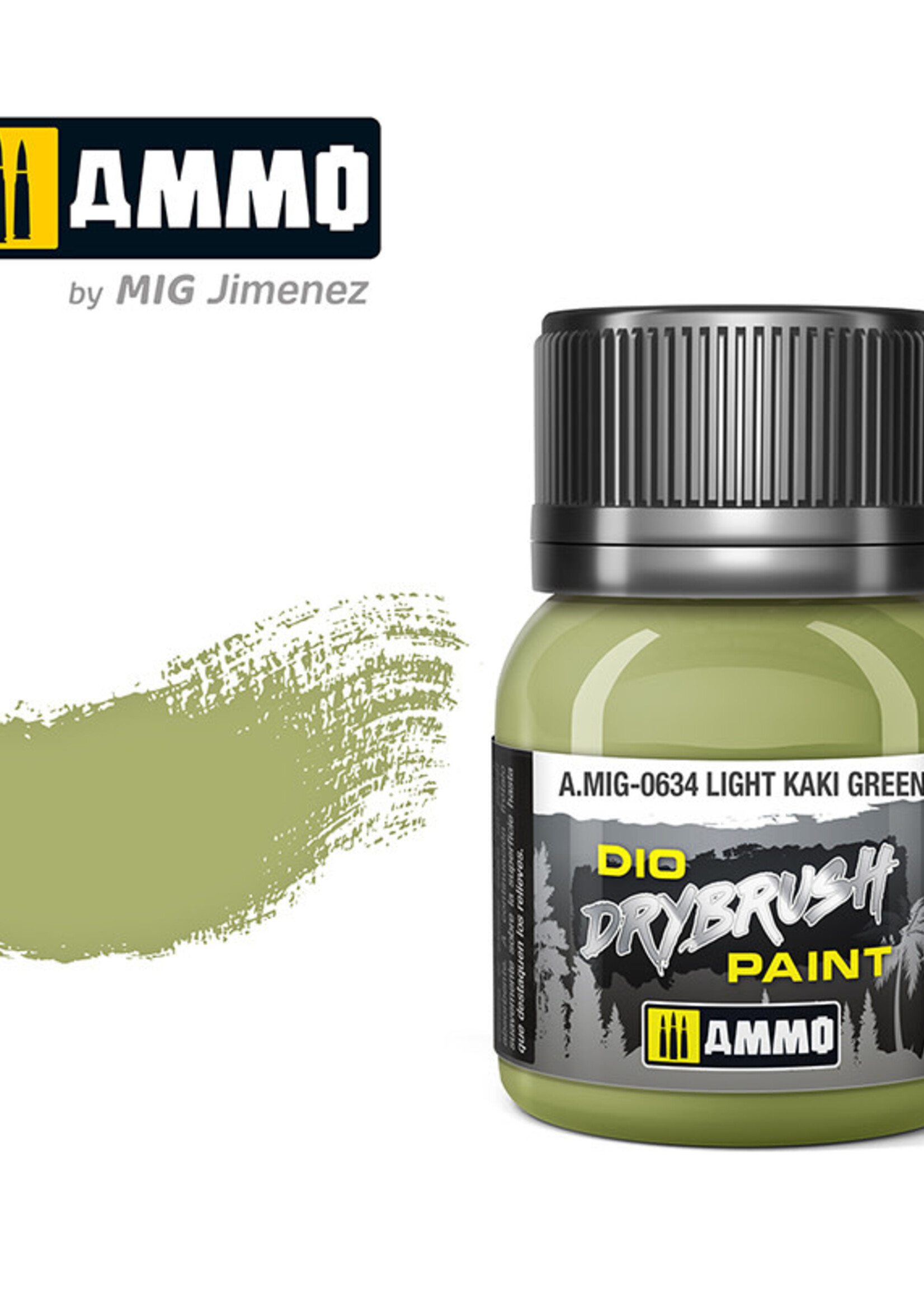 AMMO MIG AMMO MIG 0634 DRYBRUSH LIGHT KAKI GREEN JAR 40ML