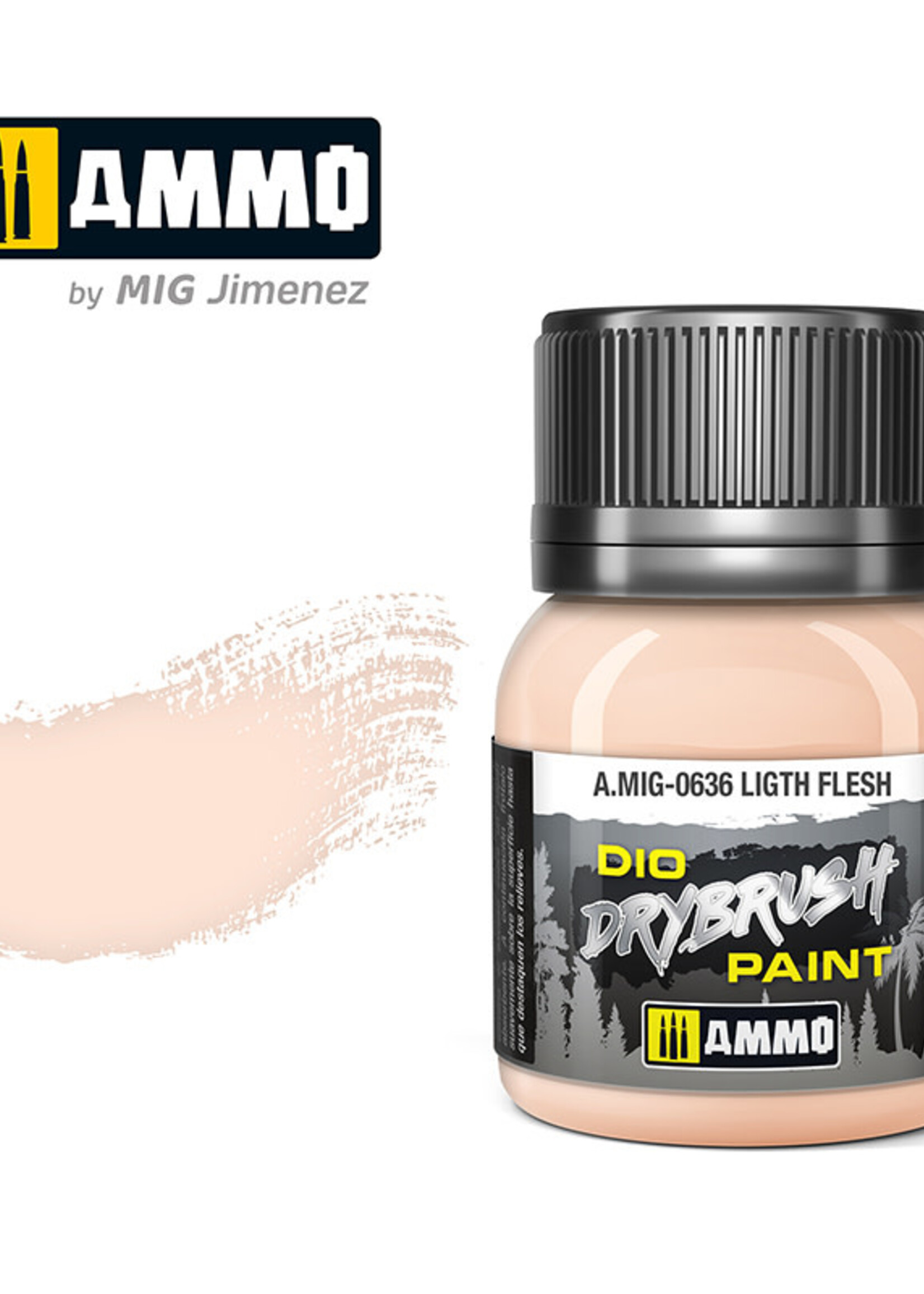 AMMO MIG AMMO MIG 0636 DRYBRUSH LIGHT FLESH JAR 40ML