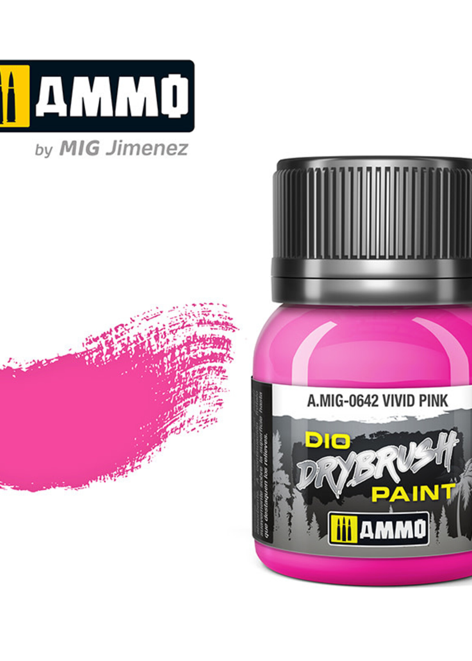 AMMO MIG AMMO MIG 0642 DRYBRUSH VIVID PINK JAR 40ML