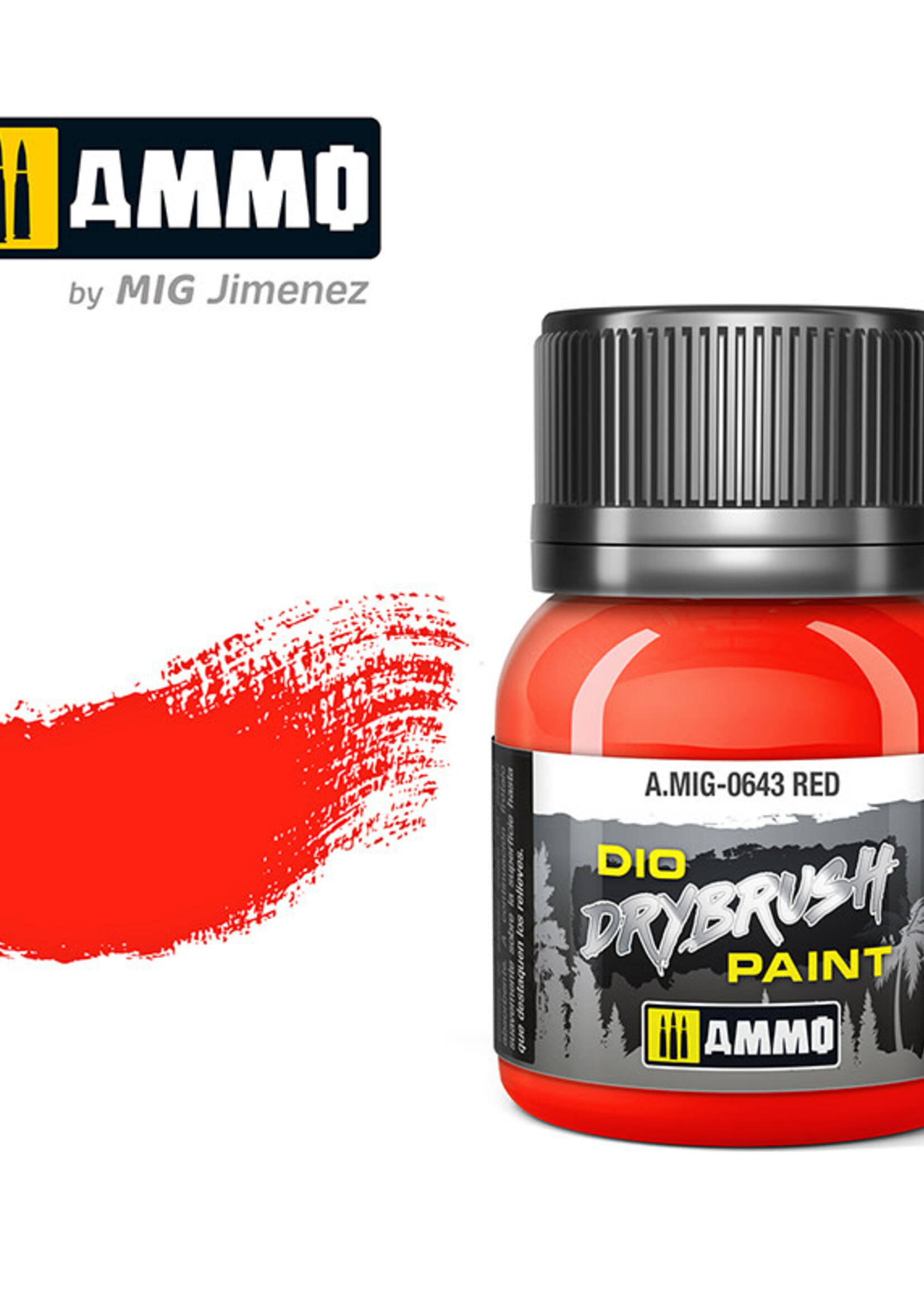 AMMO MIG AMMO MIG 0643 DRYBRUSH RED JAR 40ML
