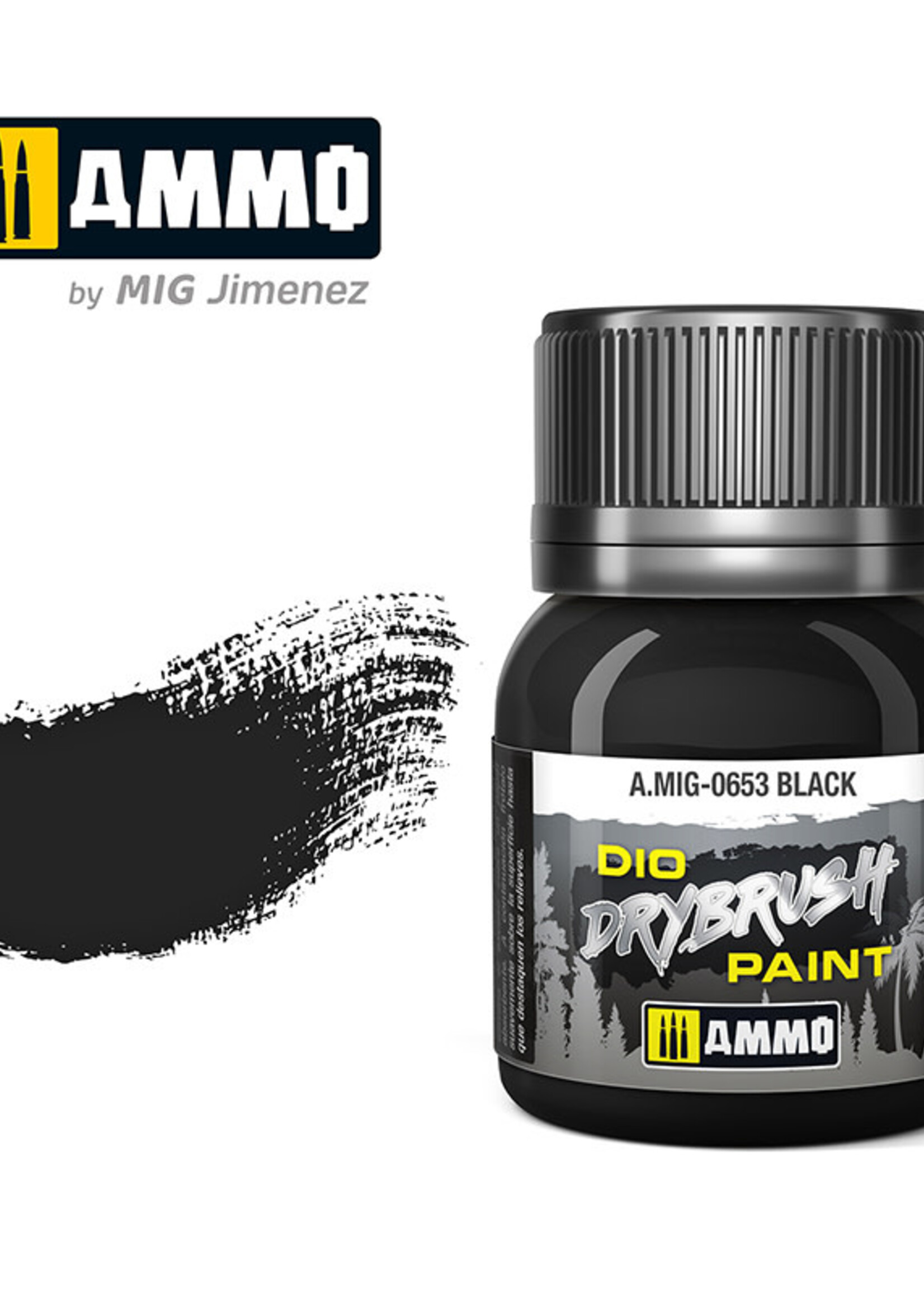 AMMO MIG AMMO MIG 0653 DRYBRUSH BLACK BROWN JAR 40ML
