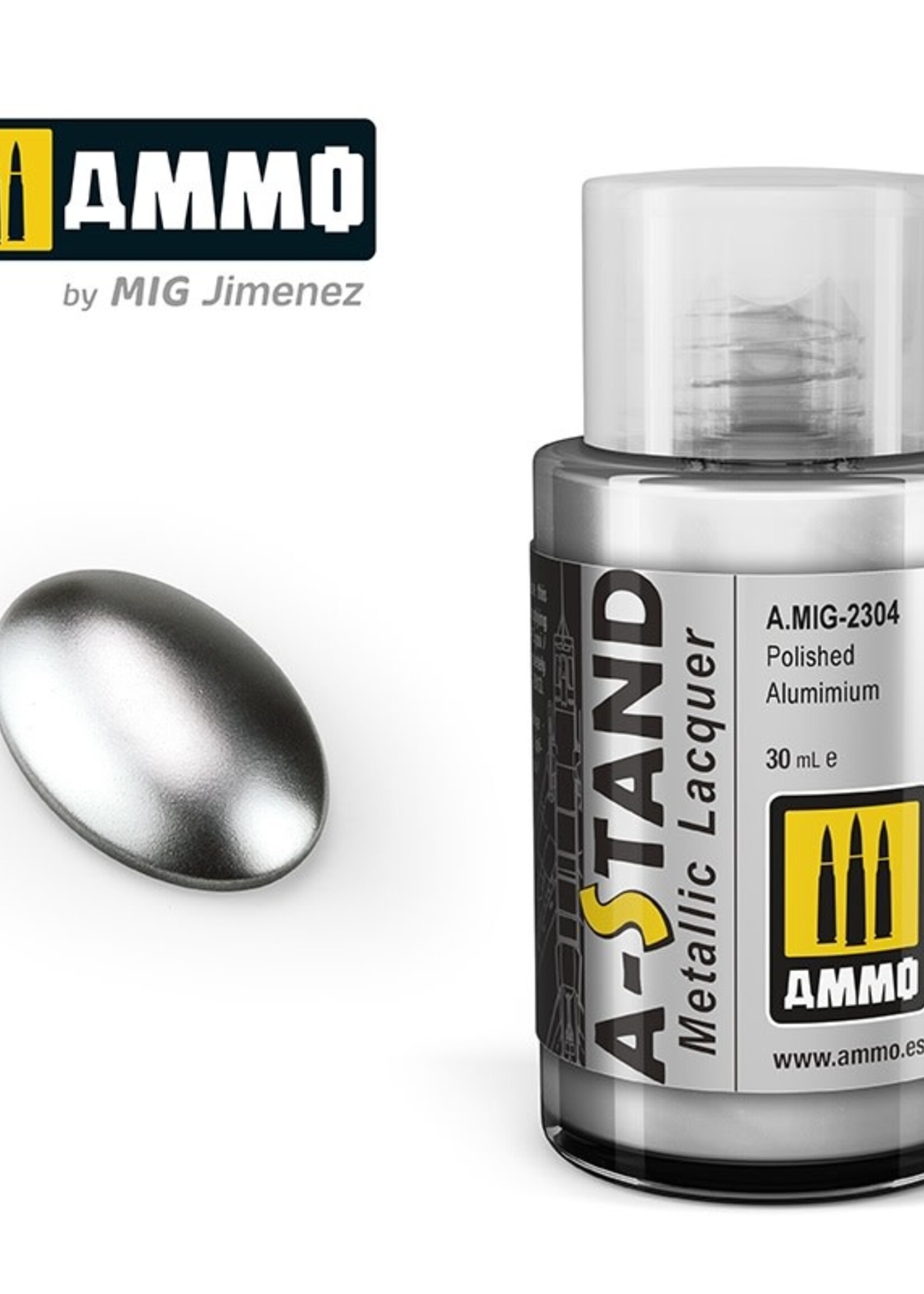 AMMO MIG AMMO MIG 2304A-STAND POLISHED ALUMIMIUM 30ML JAR