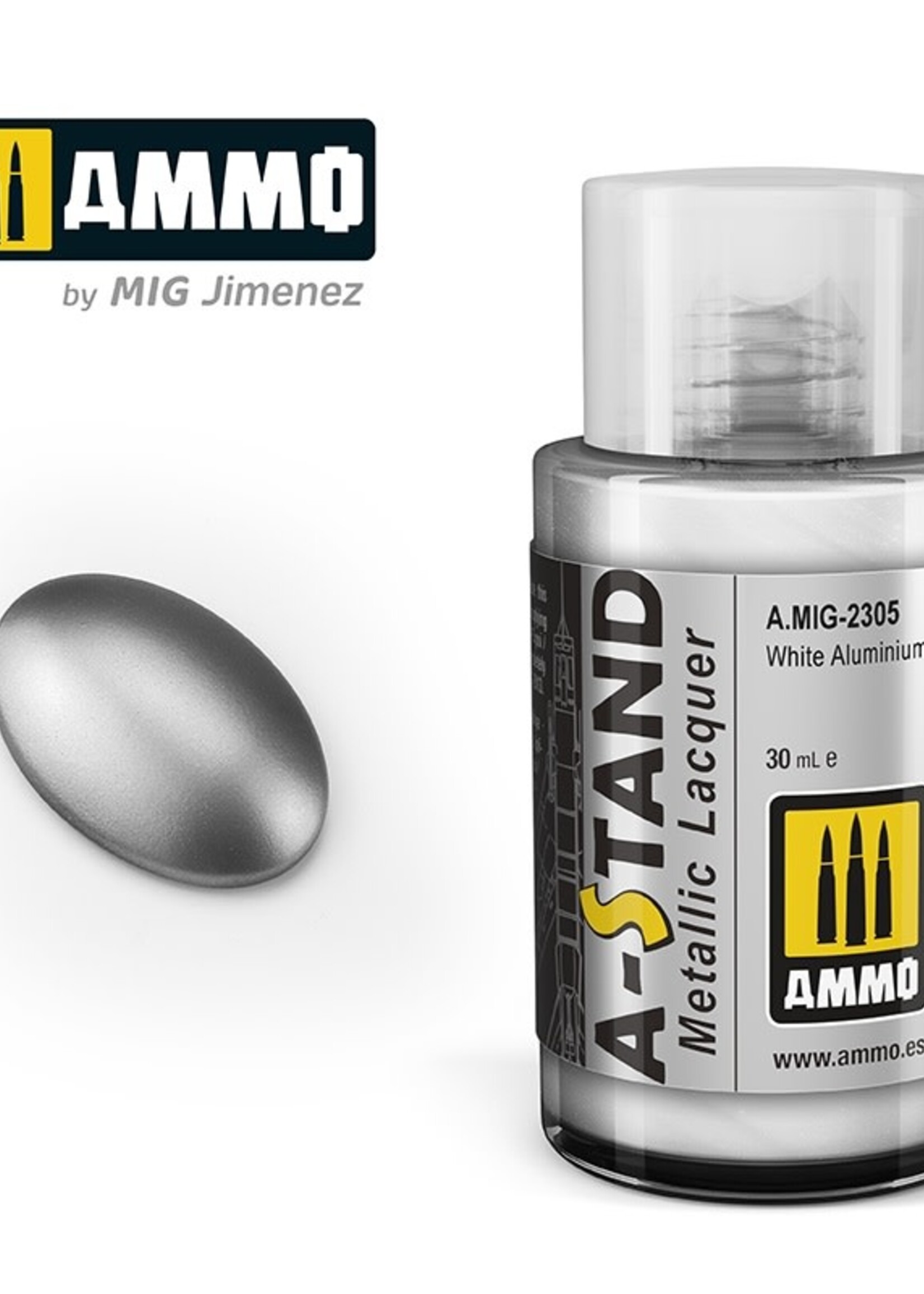 AMMO MIG AMMO MIG 2305A-STAND WHITE ALUMINIUM 30ML JAR