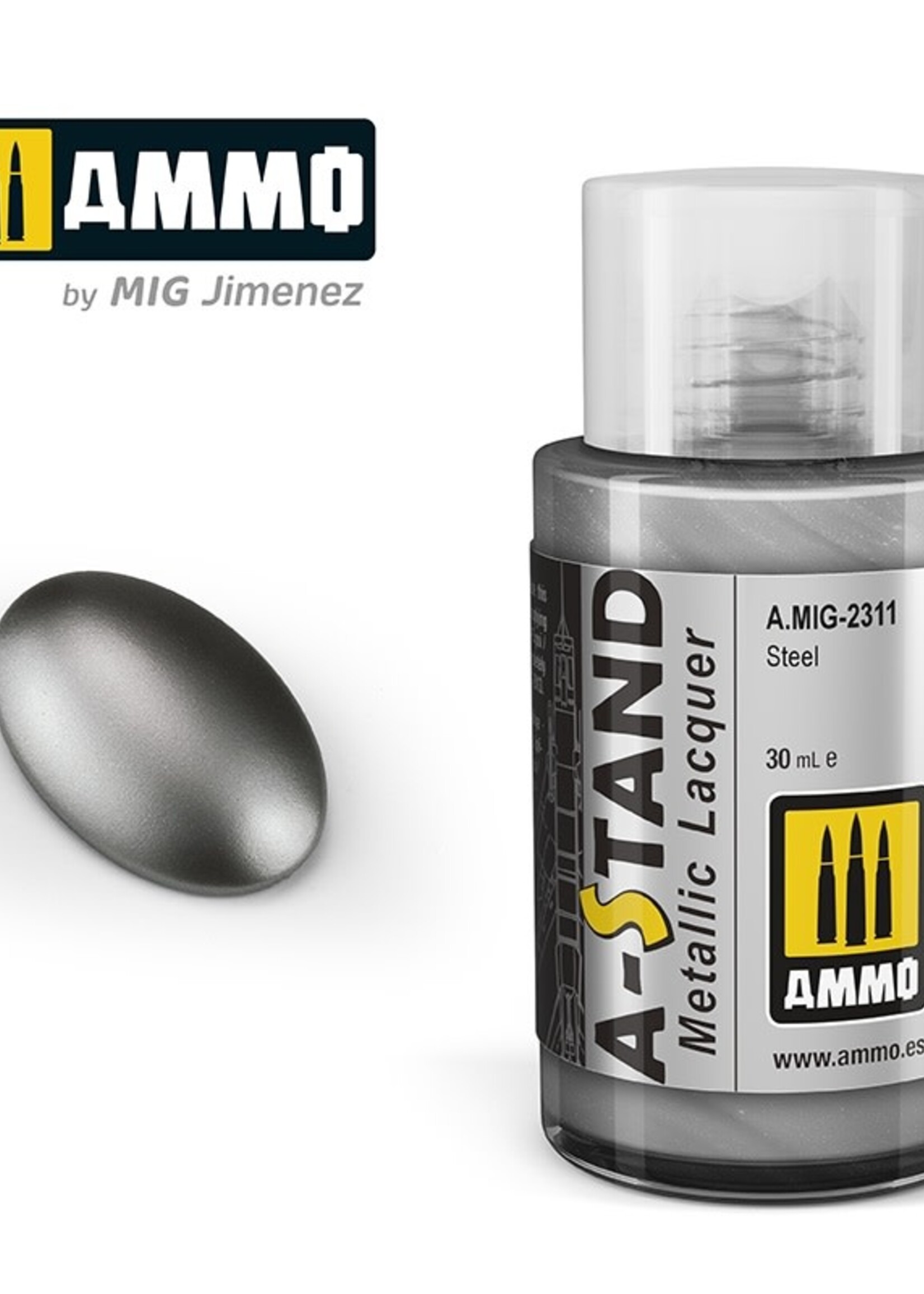 AMMO MIG AMMO MIG 2311A-STAND STEEL 30ML JAR