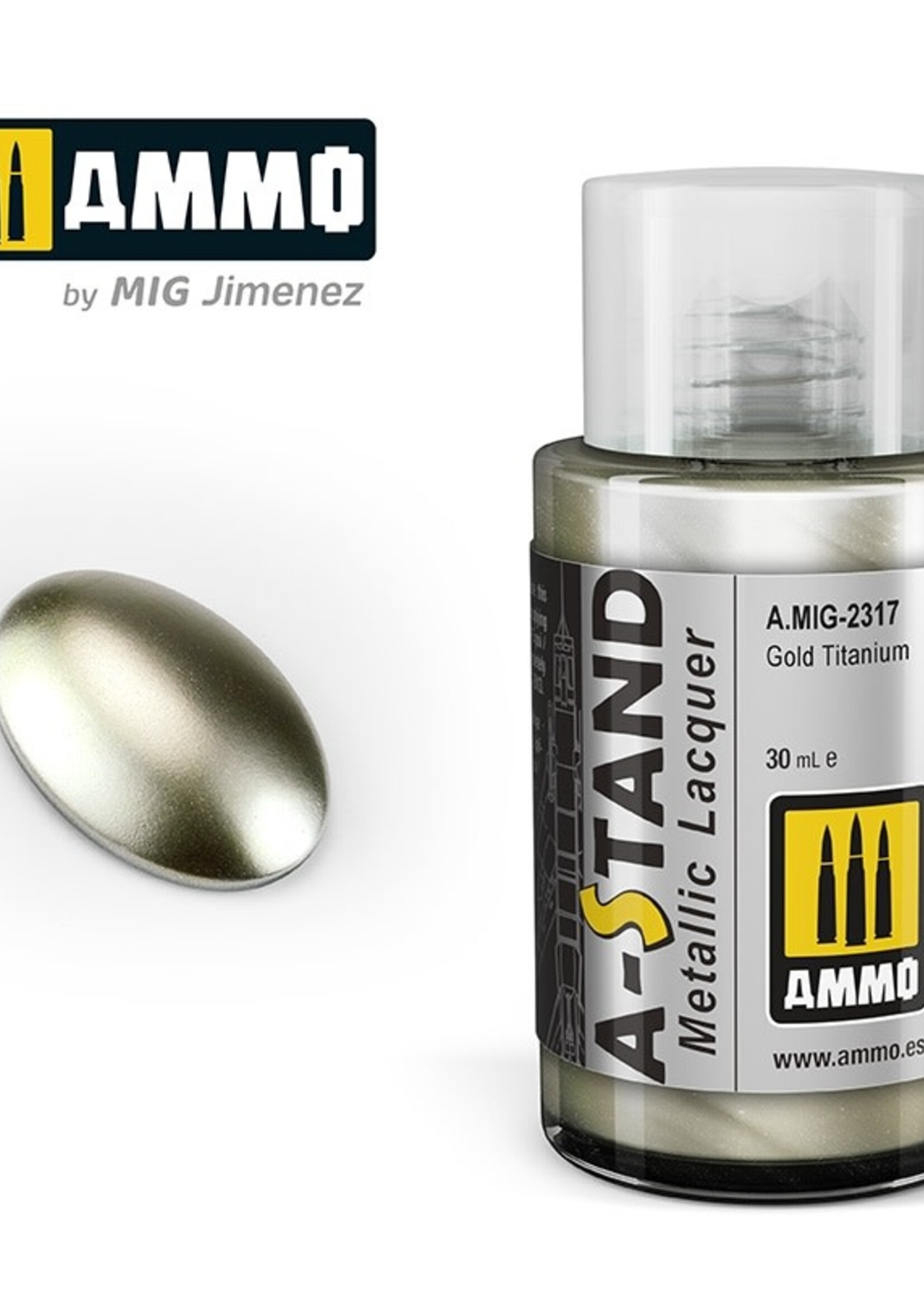 AMMO MIG AMMO MIG 2317A-STAND GOLD TITANIUM 30ML JAR