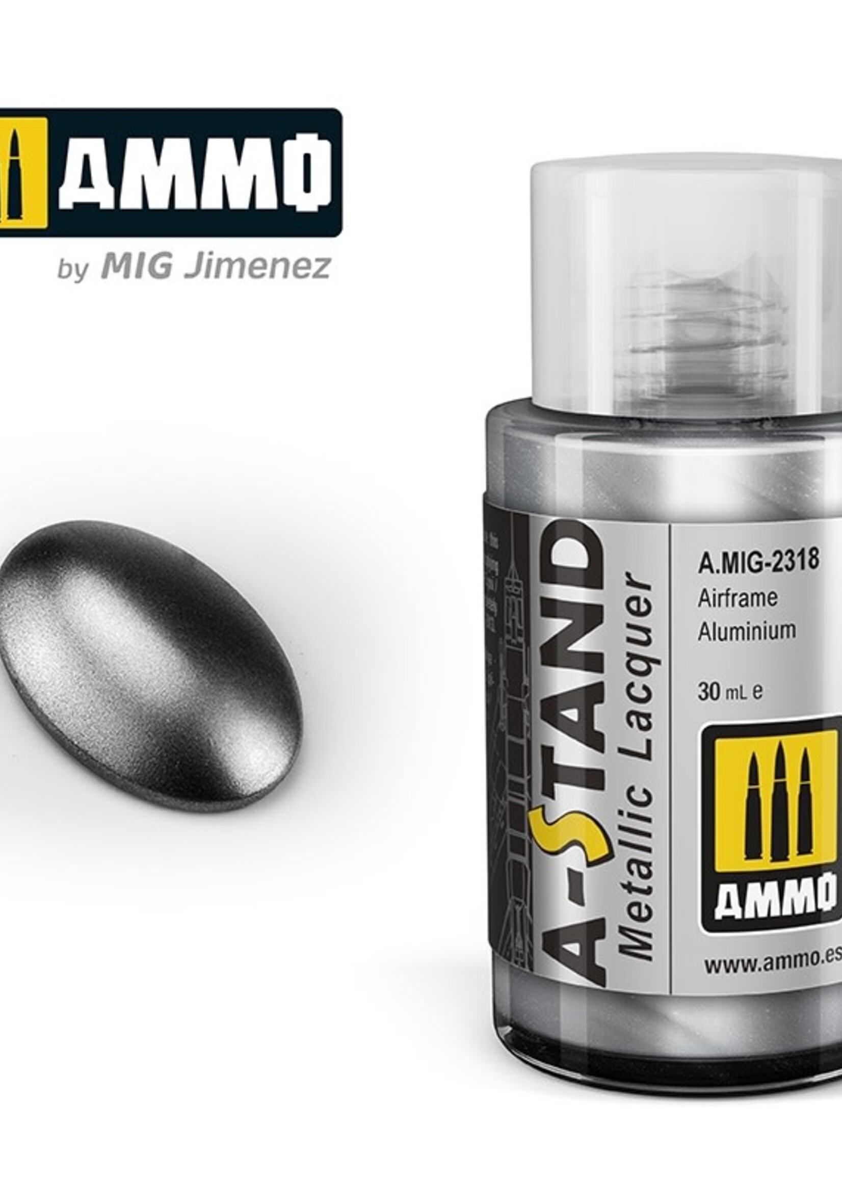 AMMO MIG AMMO MIG 2318A-STAND AIRFRAME ALUMINIUM 30ML JAR
