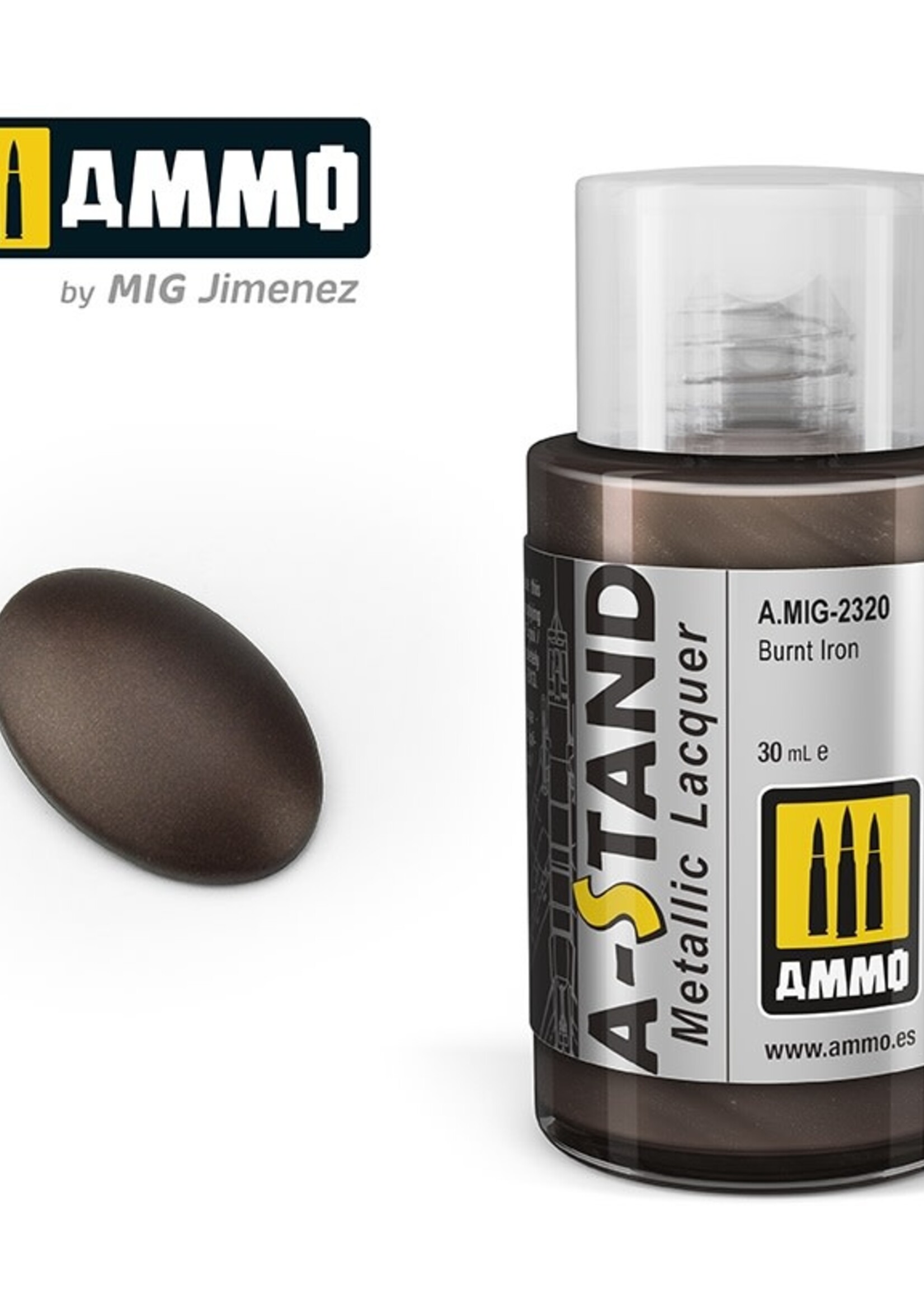AMMO MIG AMMO MIG 2320A-STAND BURNT IRON 30ML JAR