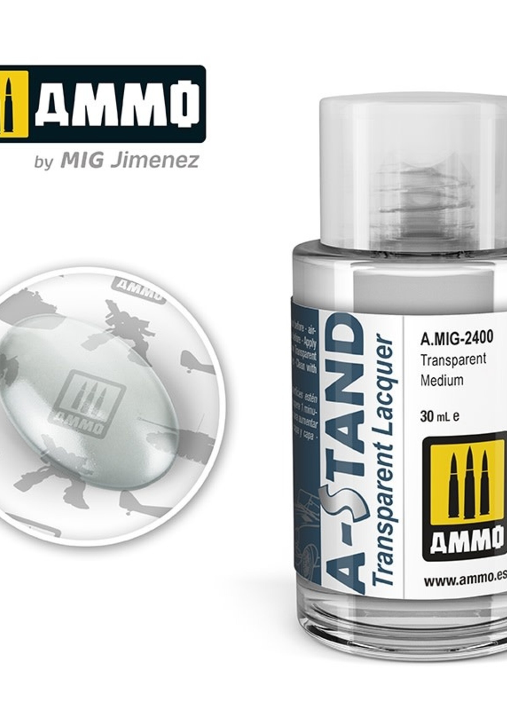 AMMO MIG AMMO MIG 2400A-STAND TRANSPARENT MEDIUM 30ML JAR