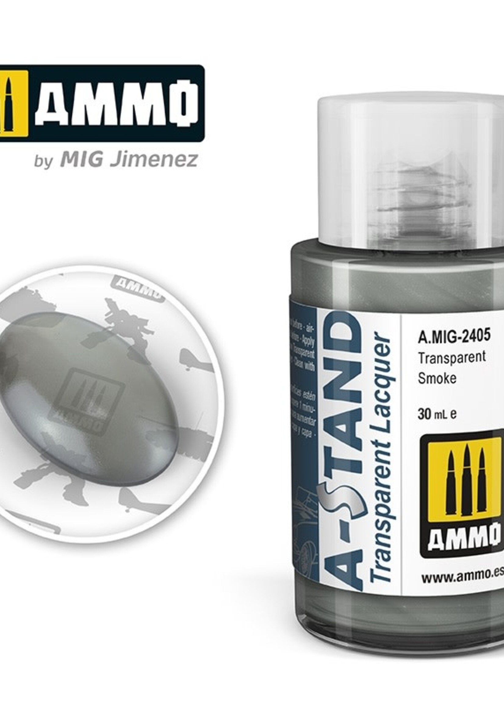 AMMO MIG AMMO MIG 2405A-STAND TRANSPARENT SMOKE 30ML JAR