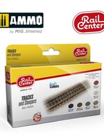 AMMO MIG AMMO MIG R-1015 TRACKS AND SLEEPERS 15ML 6 JARS