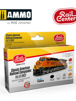 AMMO MIG AMMO MIG R-1018 CL. AMERICAN RAILROAD COMP. VOL. 3 BNSF 15ML 6 JARS