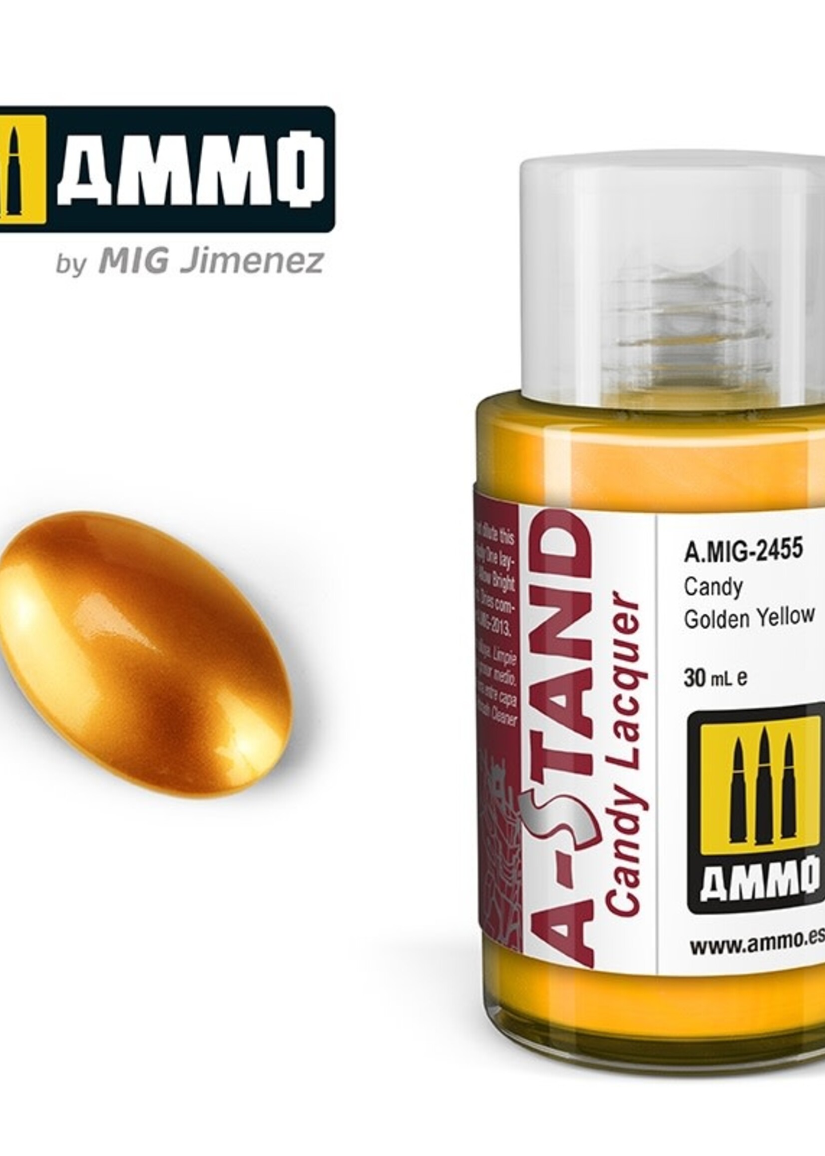 AMMO MIG AMMO MIG 2455A-STAND CANDY GOLDEN YELLOW 30ML JAR