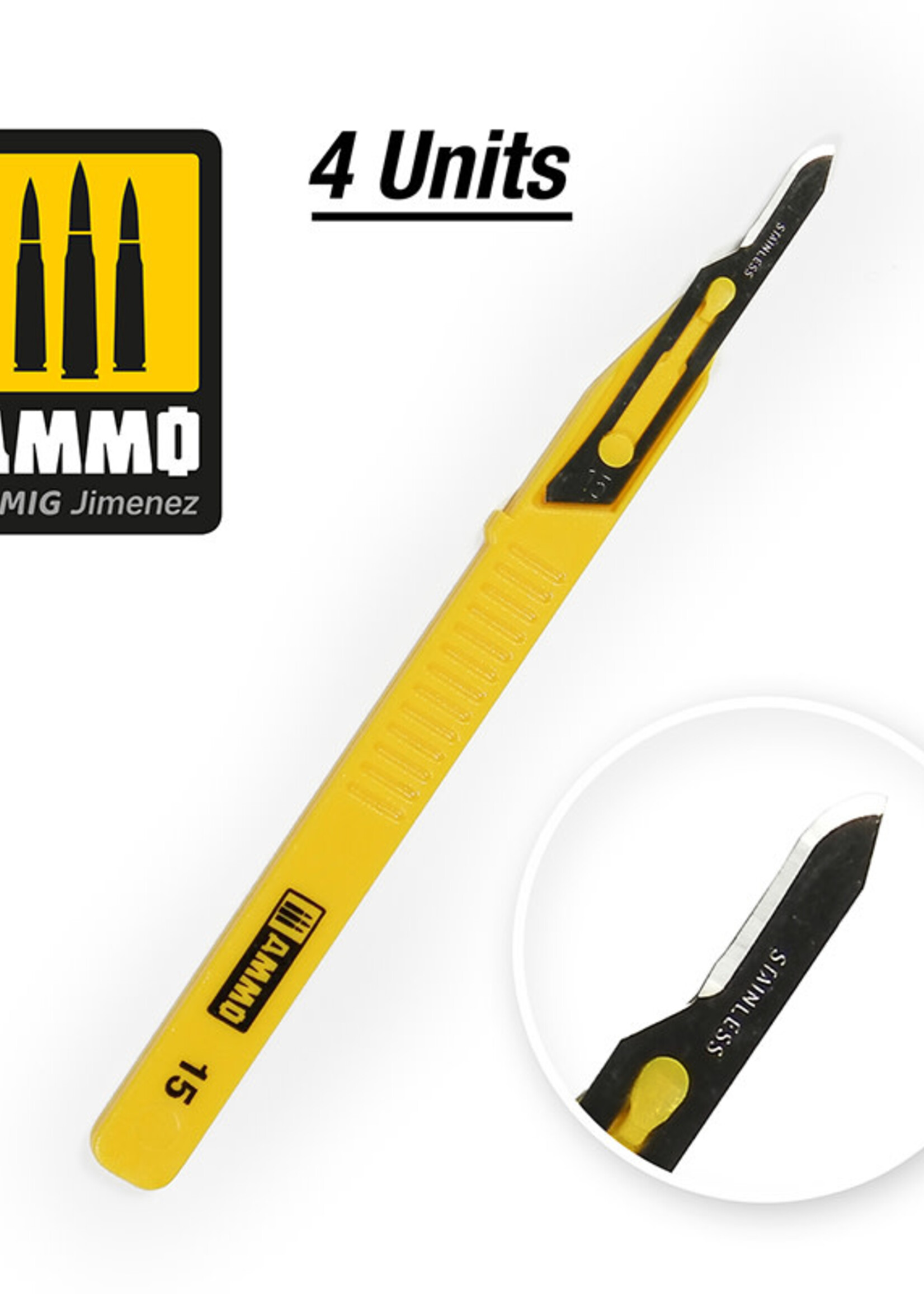 AMMO MIG AMMO MIG 8689 SCALPELS MINI BLADE CURVED 4 PCS.