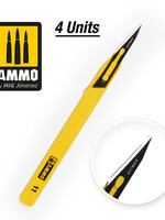 AMMO MIG AMMO MIG 8688 SCALPELS MINI BLADE STRAIGHT 4 PCS.