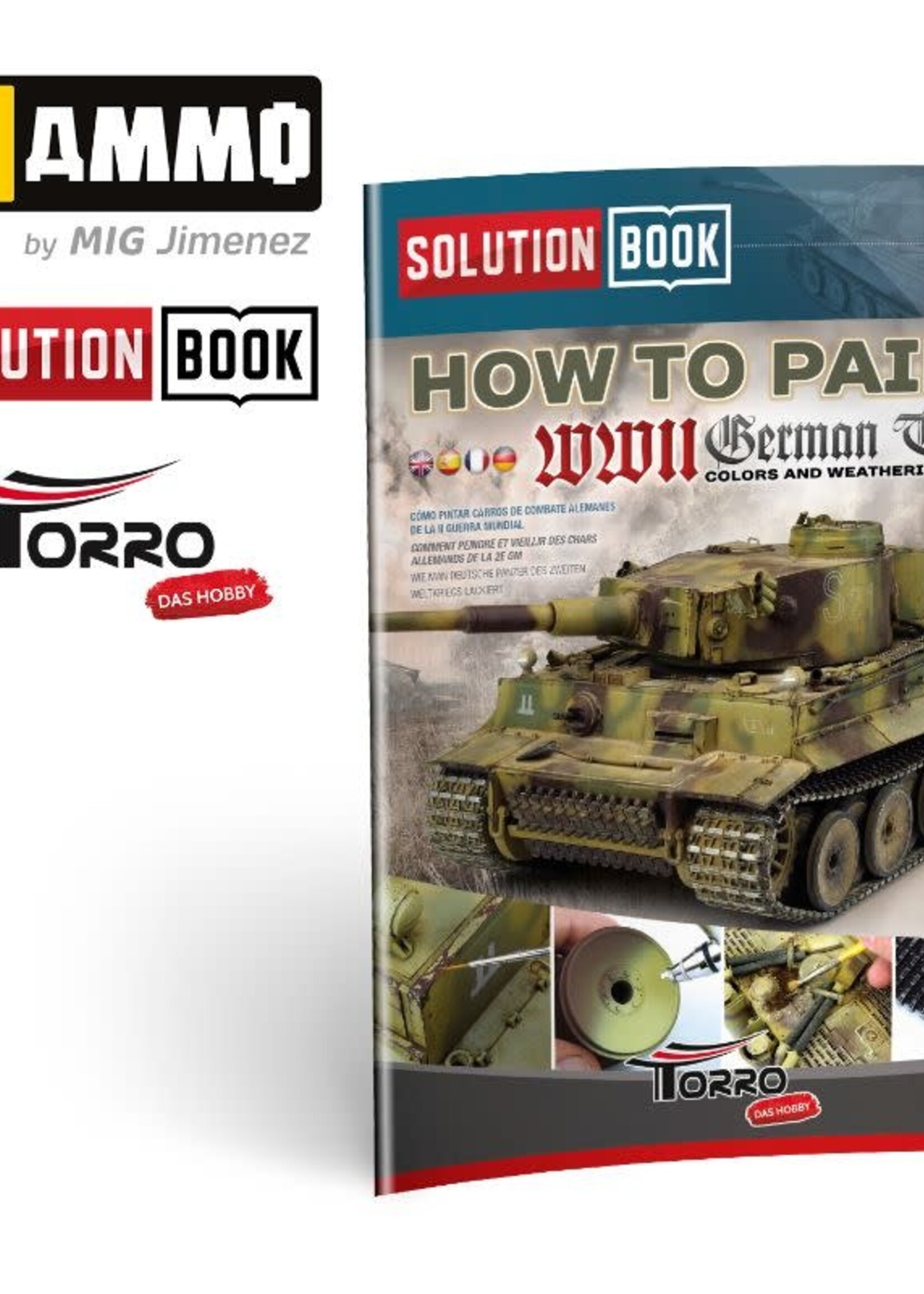 AMMO MIG AMMO MIG 2414300001 SOLUTION BOOK HTP WWII GERMAN TANKS ENG.