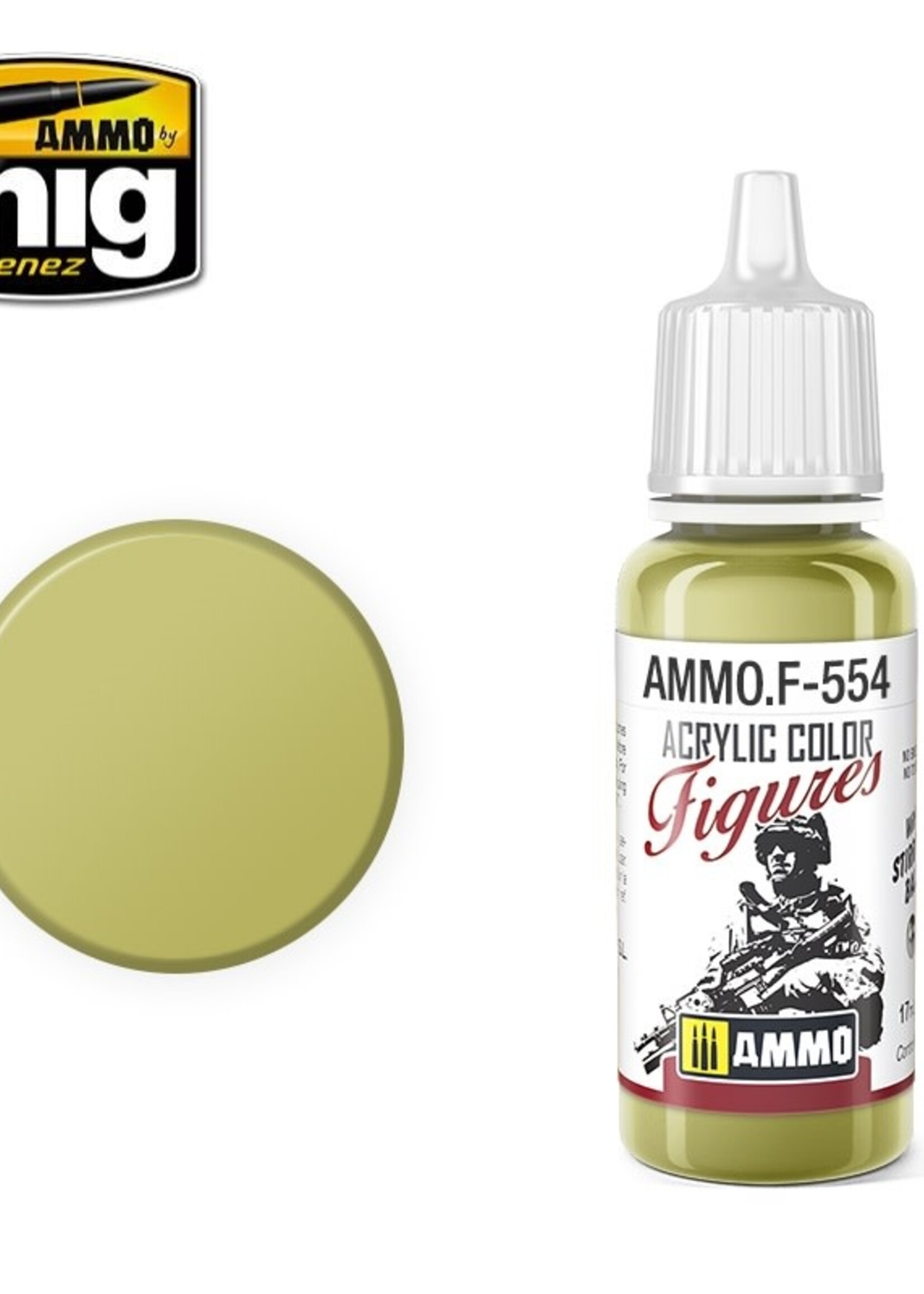 AMMO MIG AMMO MIG -F554 FIGURES PAINTS KHAKI GREEN JAR 17ML