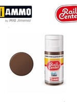 AMMO MIG AMMO MIG R-0006 RAIL CENTER ACRYLIC SLEEPER BROWN 15ML