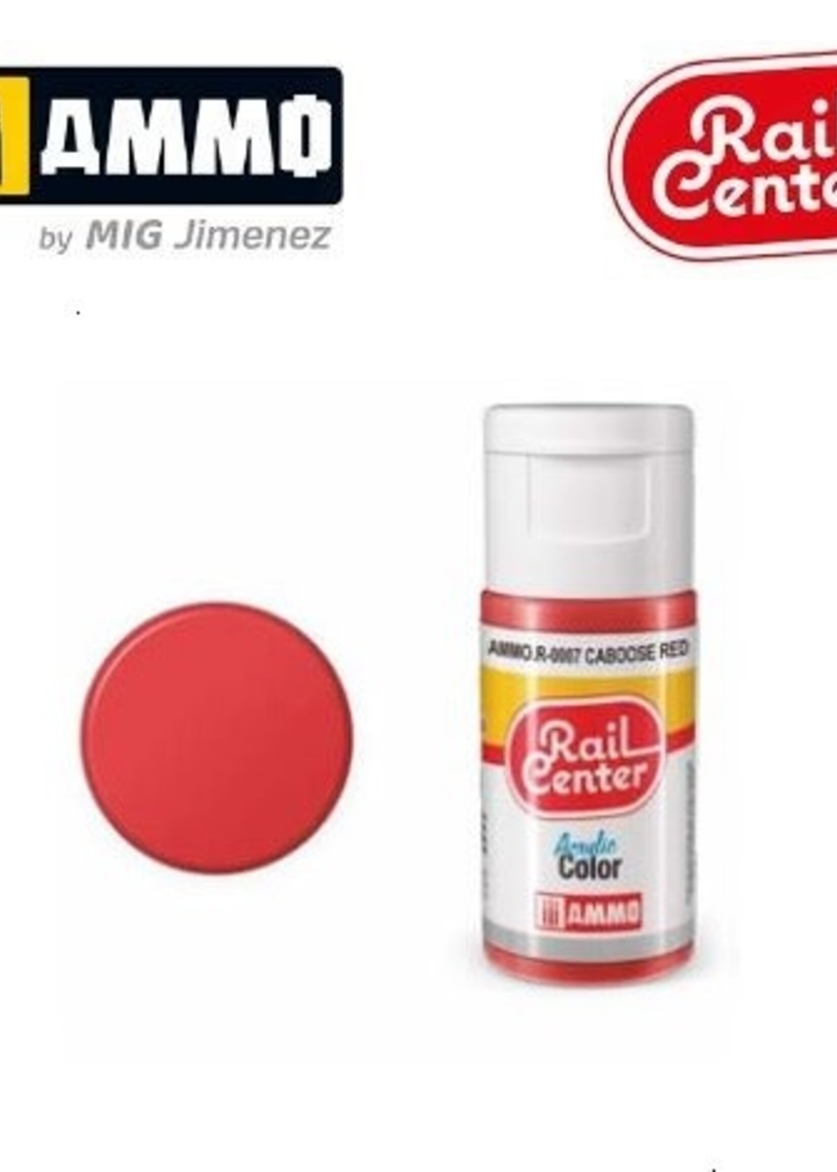 AMMO MIG AMMO MIG R-0007 RAIL CENTER ACRYLIC CABOOSE RED 15ML