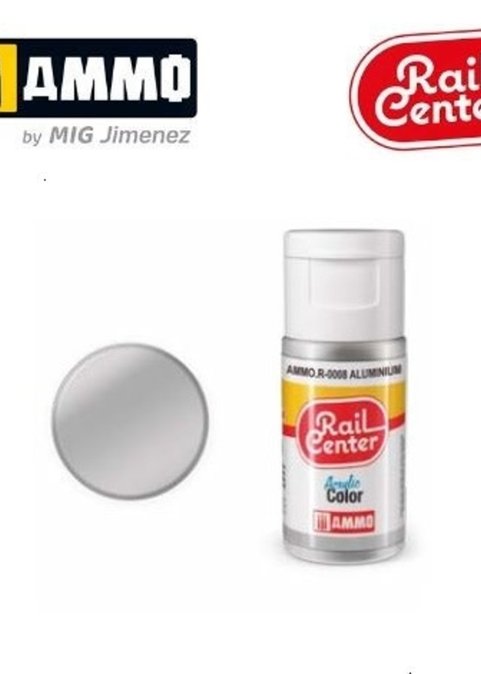 AMMO MIG AMMO MIG R-0008 RAIL CENTER ACRYLIC ALUMINIUM 15ML