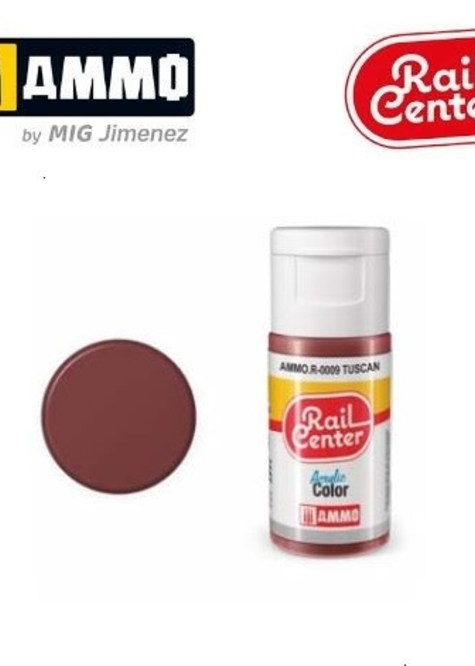 AMMO MIG AMMO MIG R-0009 RAIL CENTER ACRYLIC TUSCAN 15ML