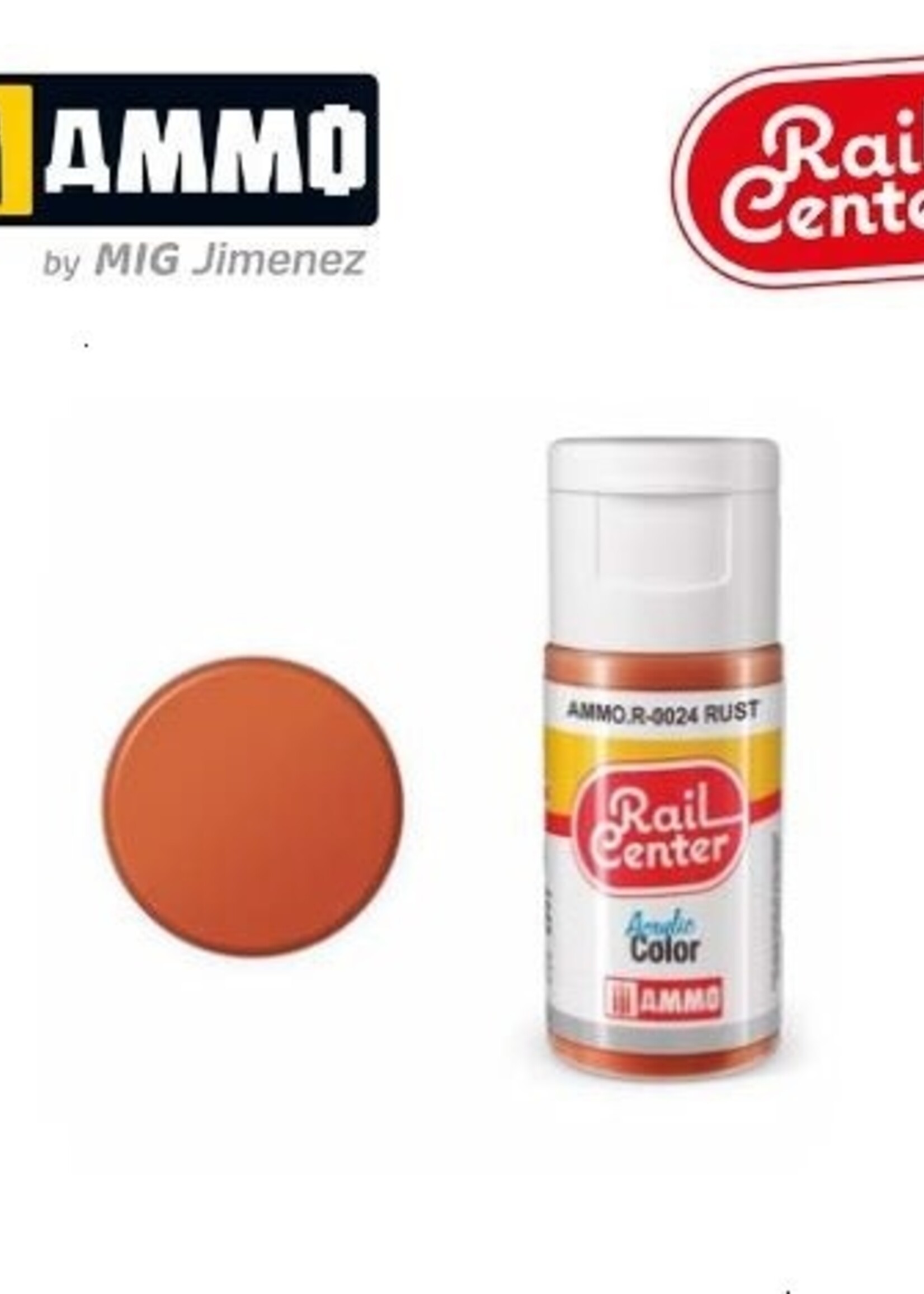 AMMO MIG AMMO MIG R-0024 RAIL CENTER ACRYLIC RUSTÂ 15ML