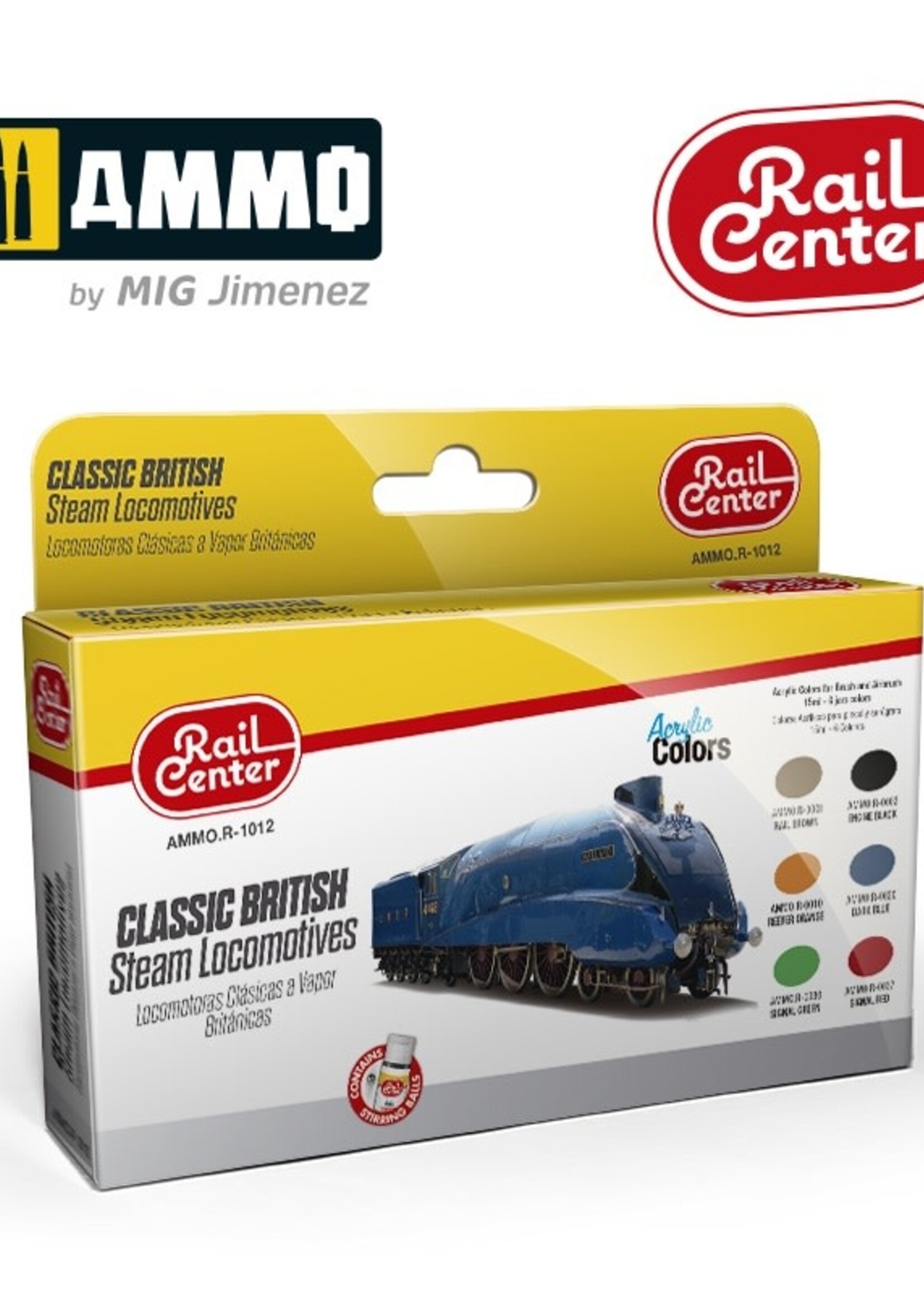 AMMO MIG AMMO MIG R-1012 CLASSICS BRITISH STEAM LOCOMOTIVES 15ML 6 JARS