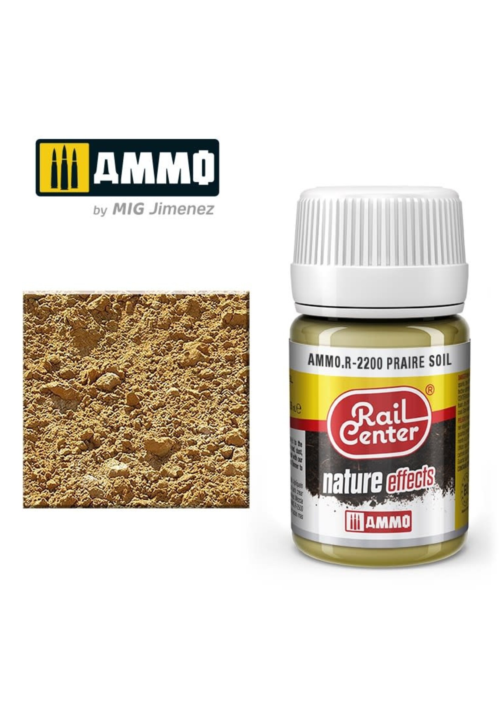 AMMO MIG AMMO MIG R-2200 RAIL CENTER EFFECTS PRAIRE SOIL 35ML