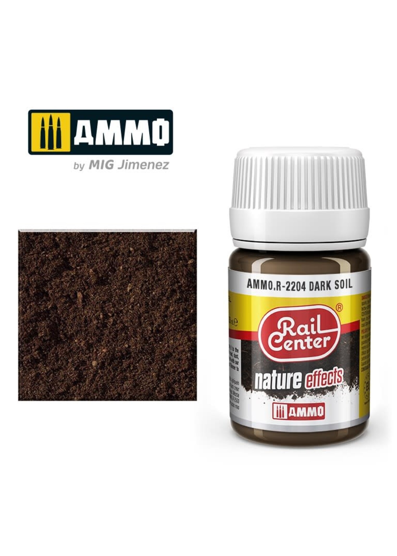 AMMO MIG AMMO MIG R-2204 RAIL CENTER EFFECTS DARK SOIL 35ML
