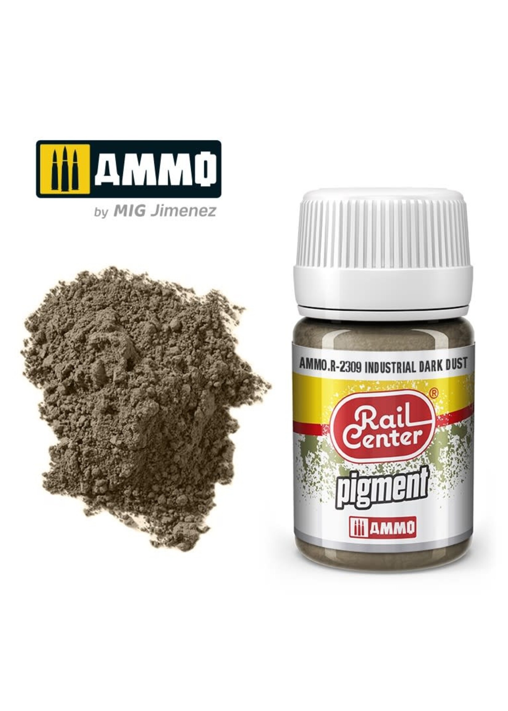 AMMO MIG AMMO MIG R-2309 RAIL CENTER PIGMENTS INDUSTRIAL DARK DUST 35ML
