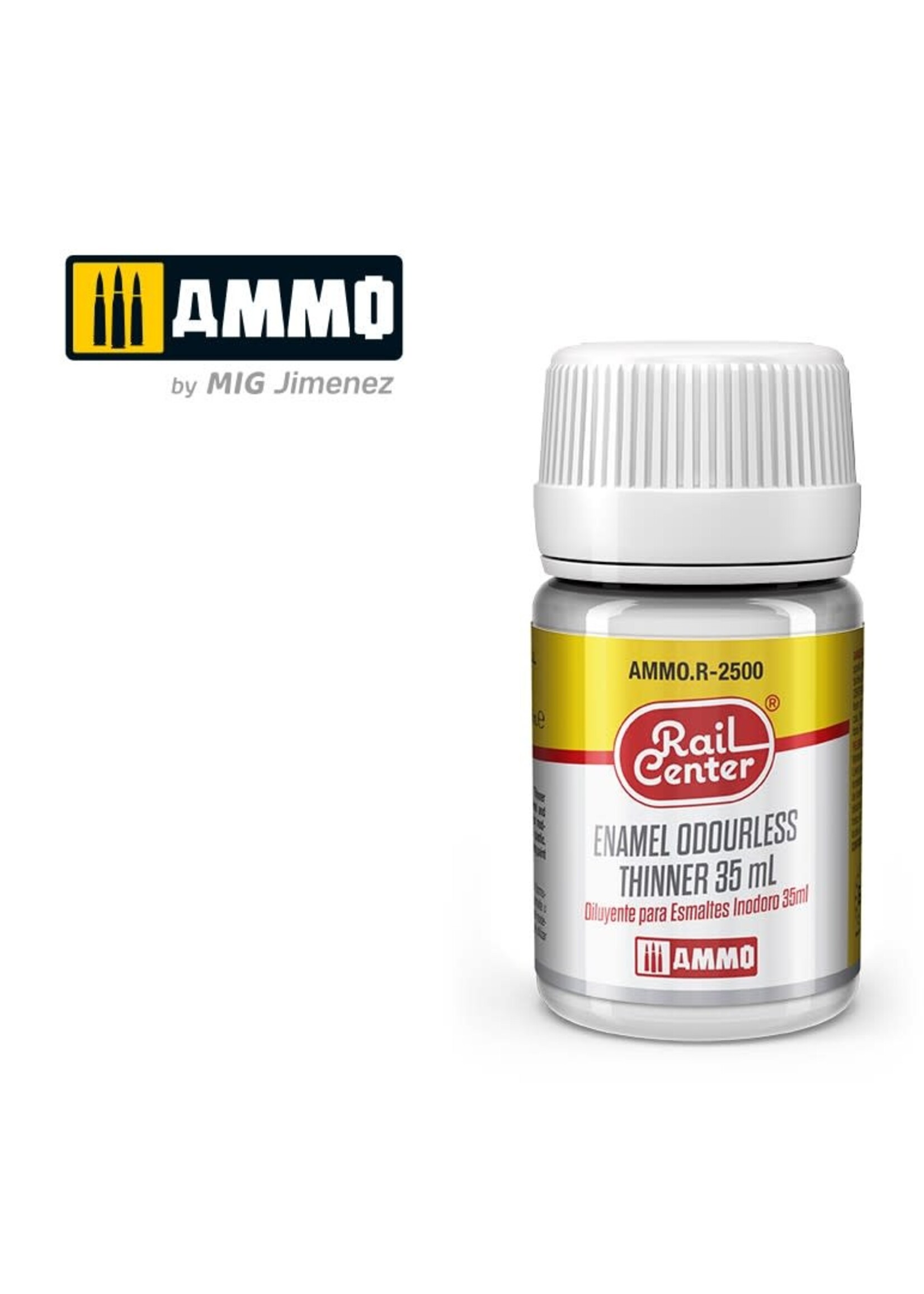 AMMO MIG AMMO MIG R-2500 RAIL CENTER ACCESORIES ENAMEL ODOURLESS THINNER 35ML