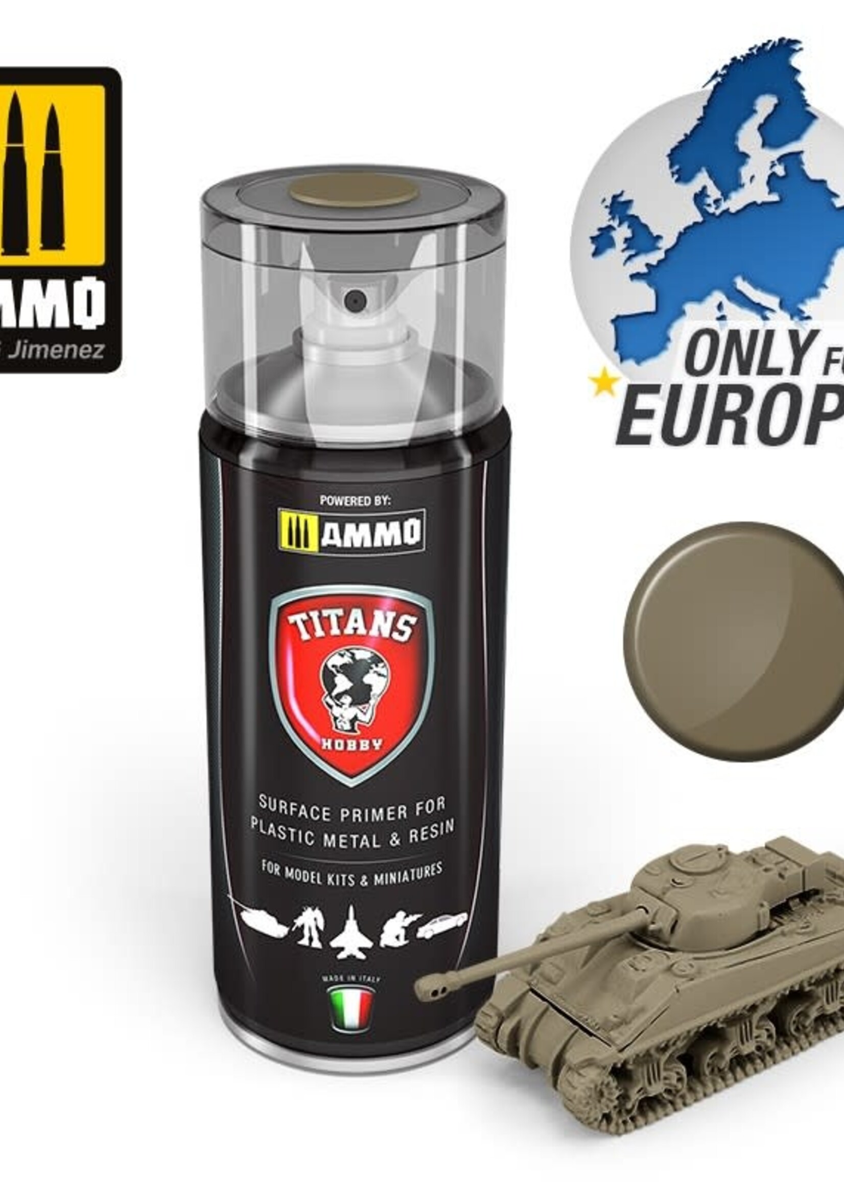 AMMO MIG AMMO MIG -TTH118 TITANS HOBBY WOODEN DECK MATT PRIMER 400 ML SPRAY