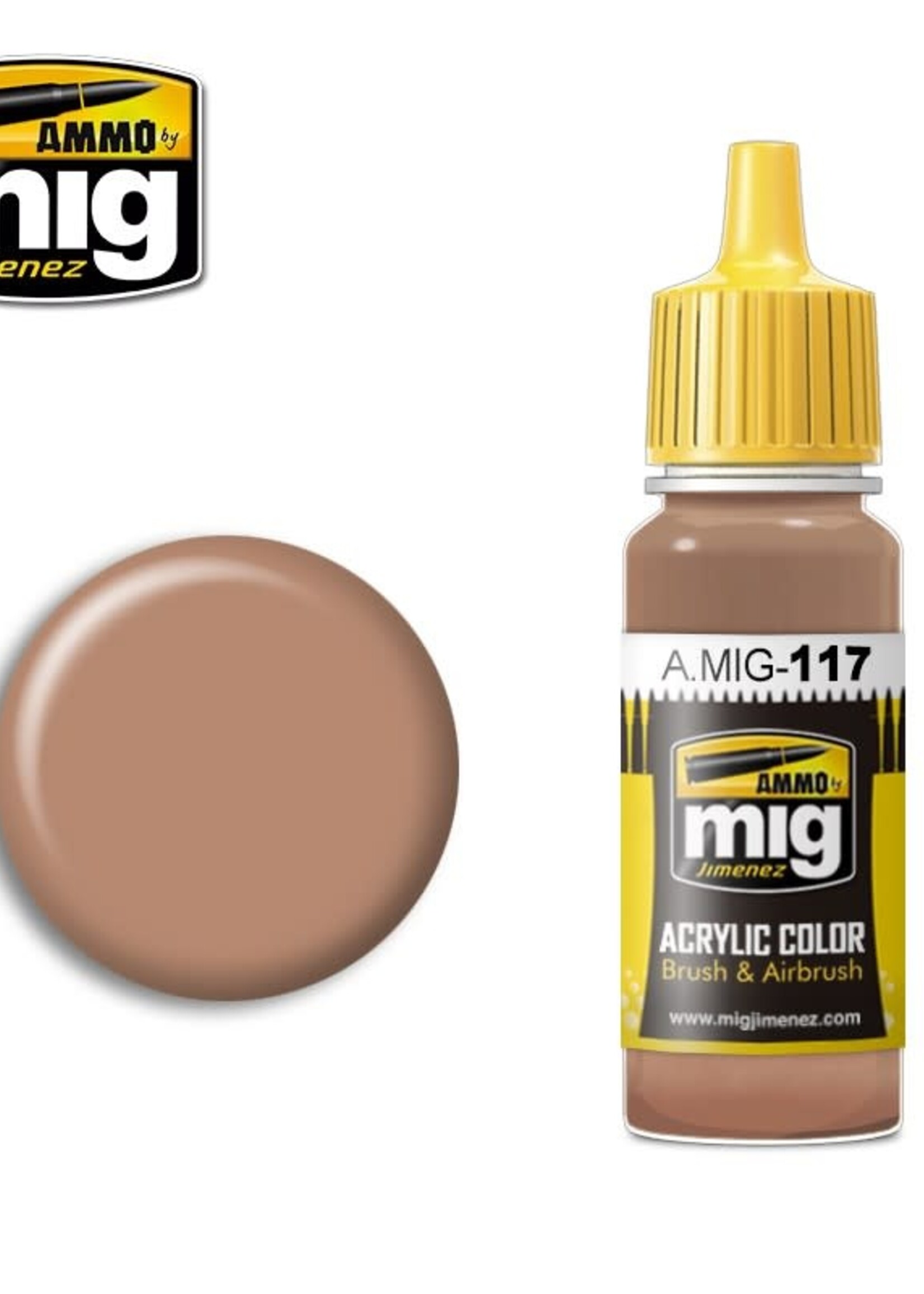 AMMO MIG AMMO MIG 0117 WARM SKIN TONE JAR 17ML -f550 *uitloop*