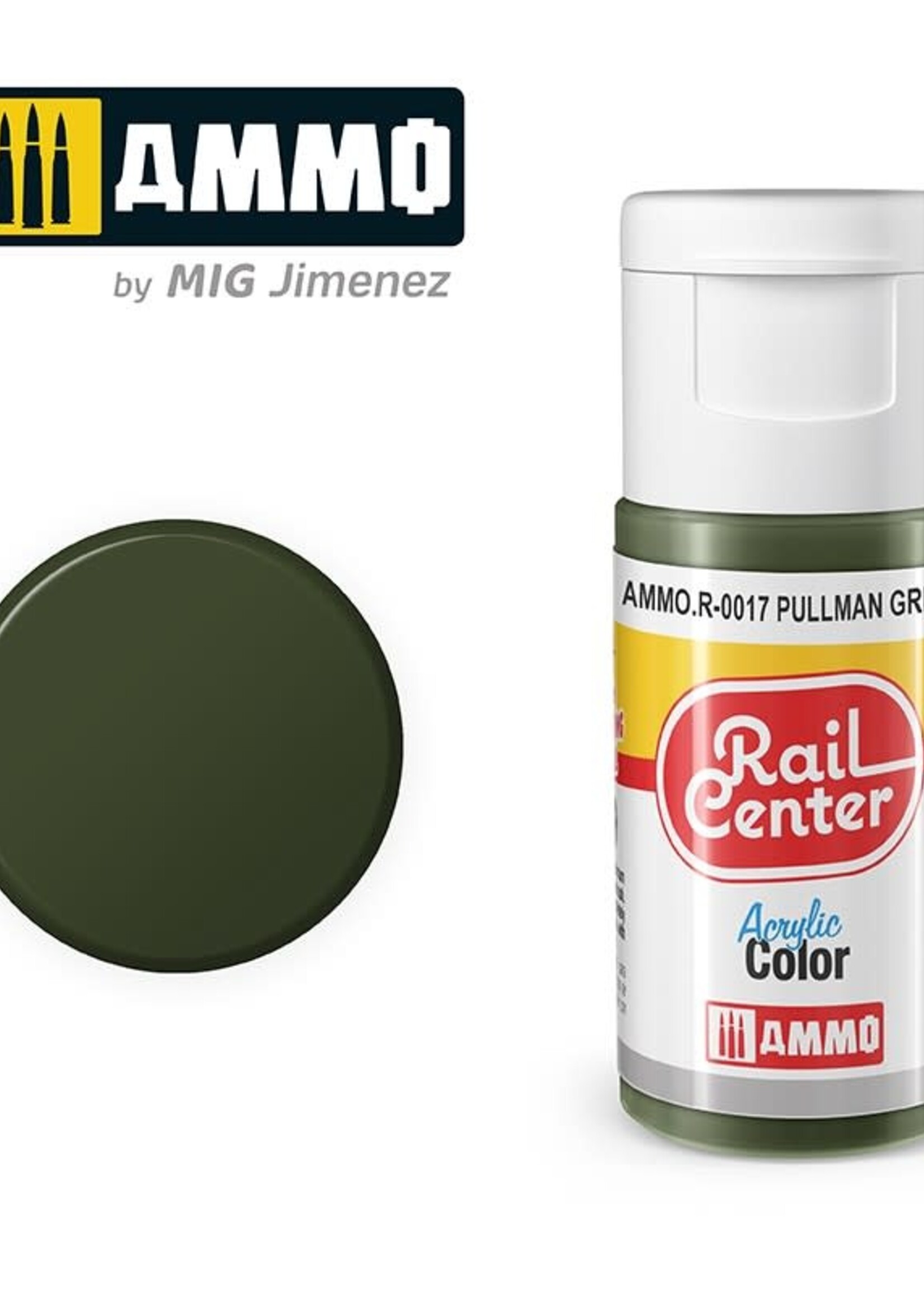 AMMO MIG AMMO MIG R-0017 RAIL CENTER ACRYLIC PULLMAN GREENÂ 15ML