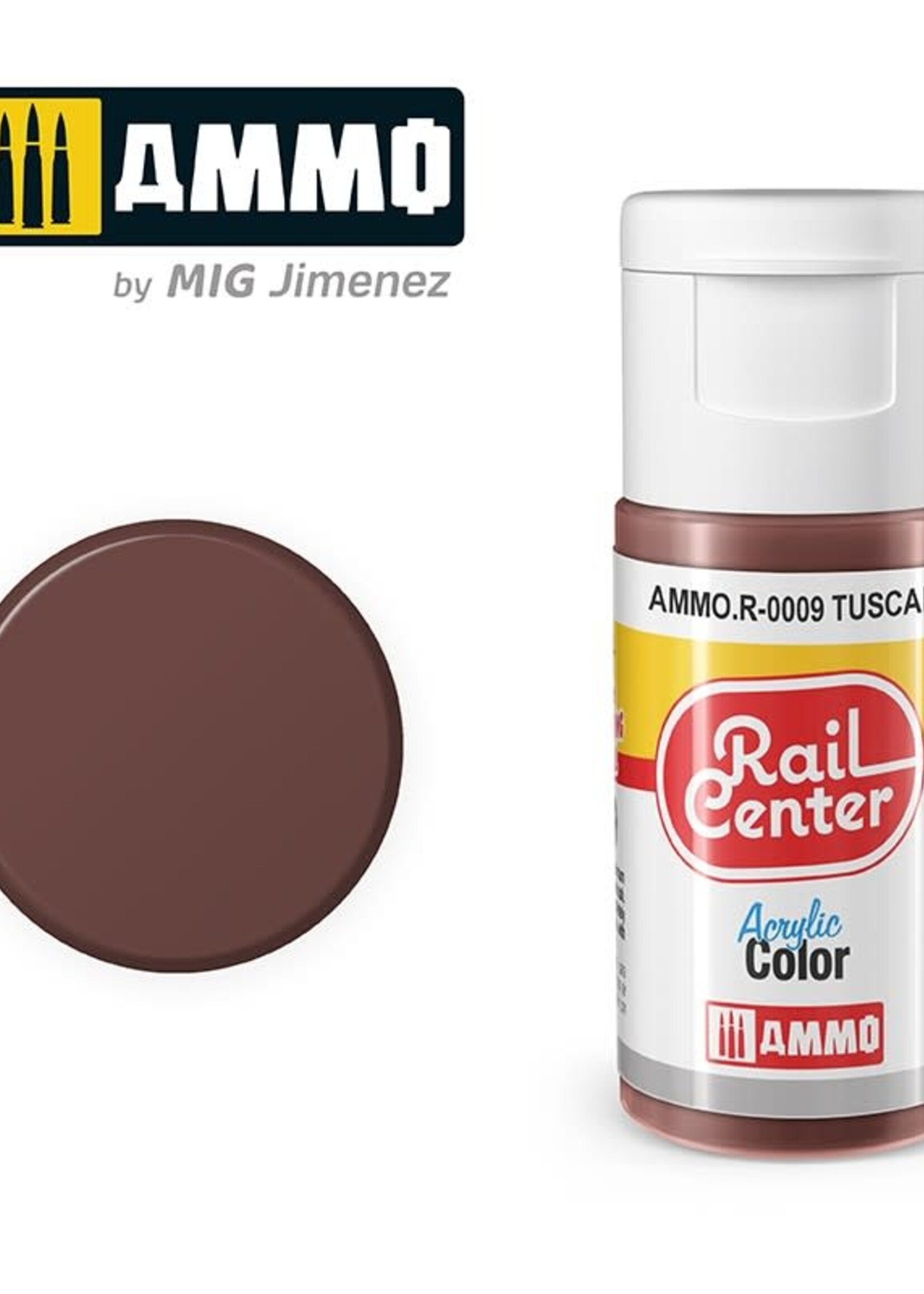 AMMO MIG AMMO MIG R-0009 RAIL CENTER ACRYLIC TUSCAN 15ML