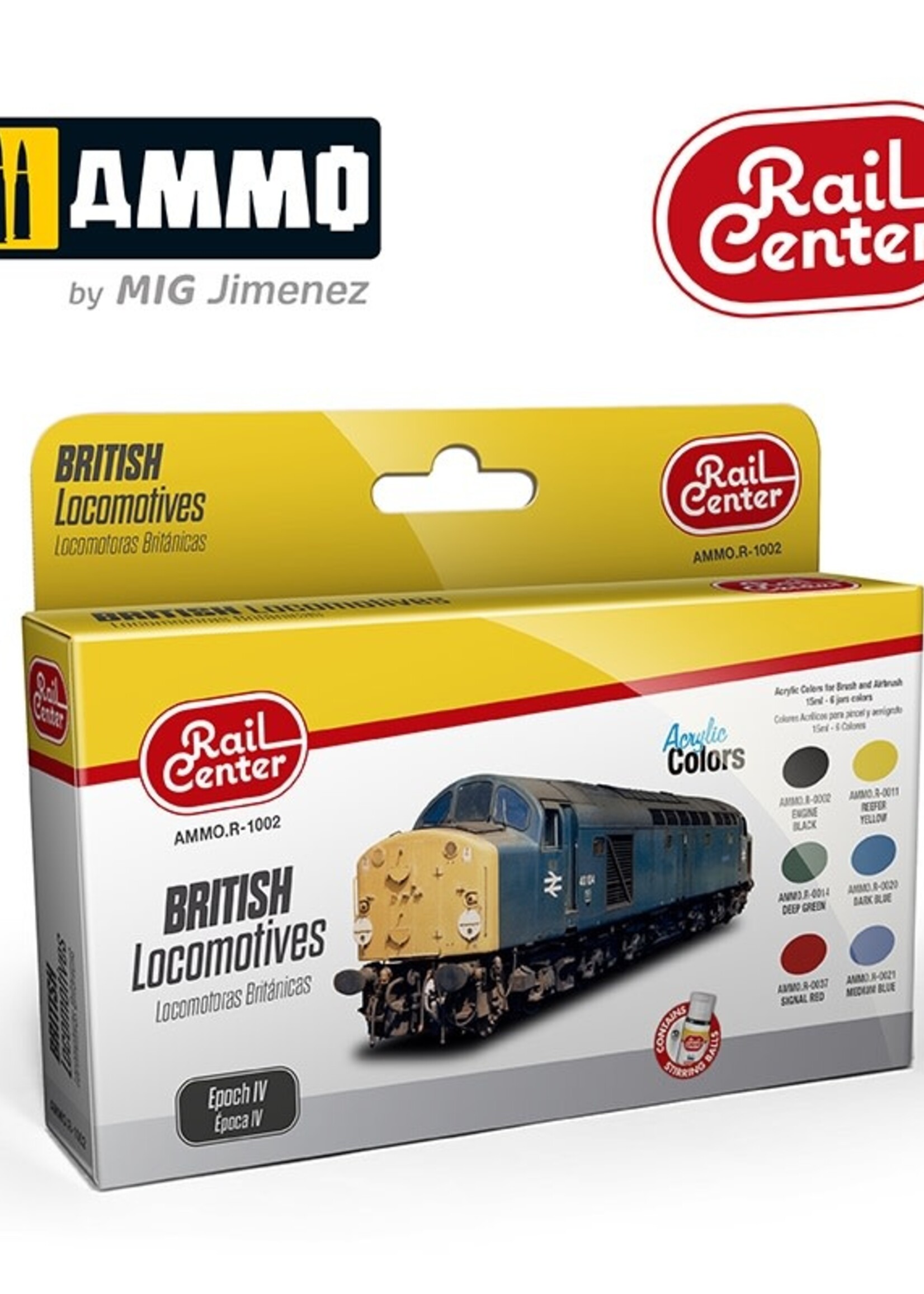 AMMO MIG AMMO MIG R-1002 BRITISH LOCOMOTIVES EP IV 15ML 6 JARS