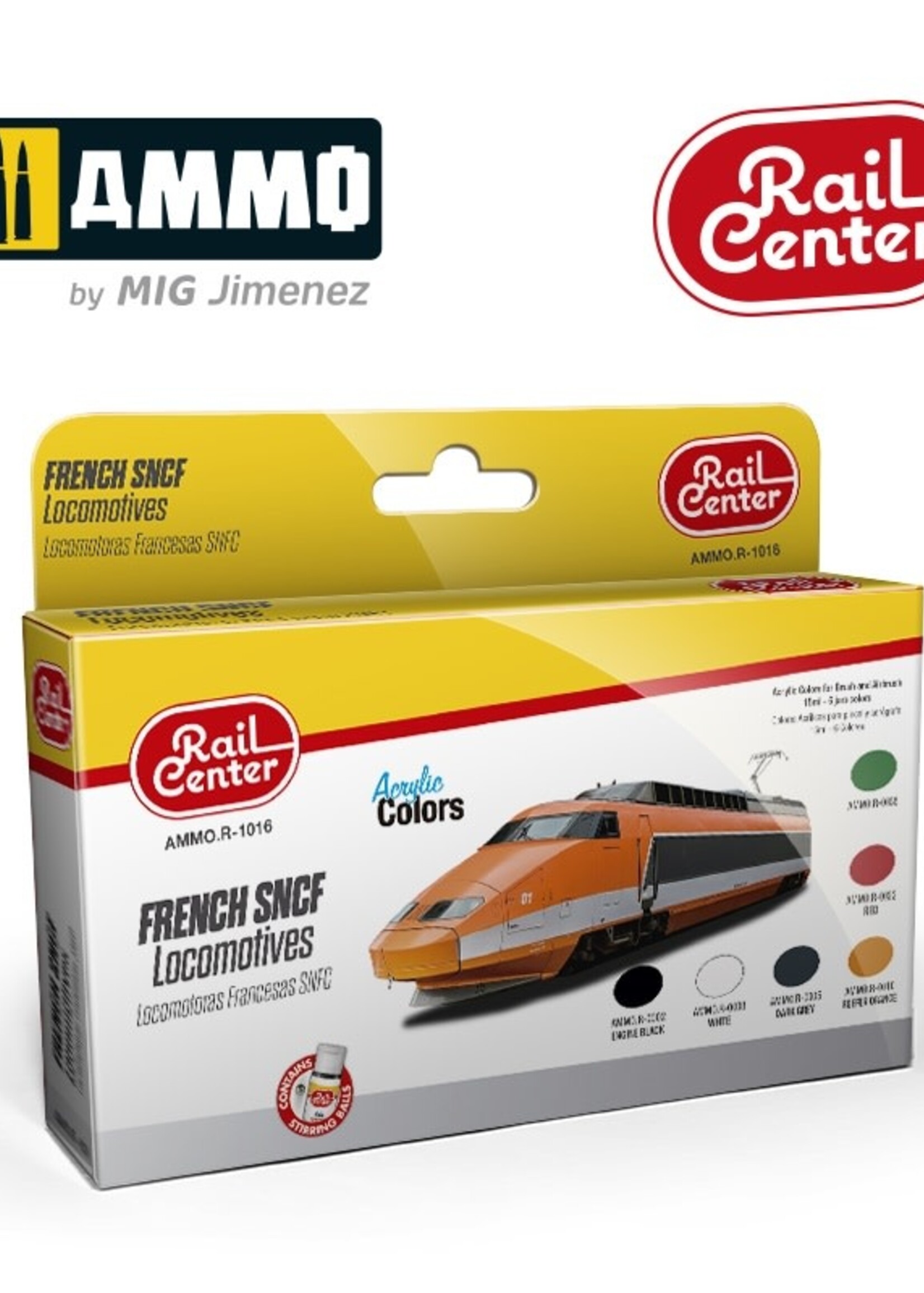AMMO MIG AMMO MIG R-1016 FRENCH SNCF LOCOMOTIVES 15ML 6 JARS