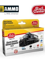 AMMO MIG AMMO MIG R-1024 RAIL CENTER - AMERICAN RAILROAD COMPANIES VOL VI 15ML 6 JARS